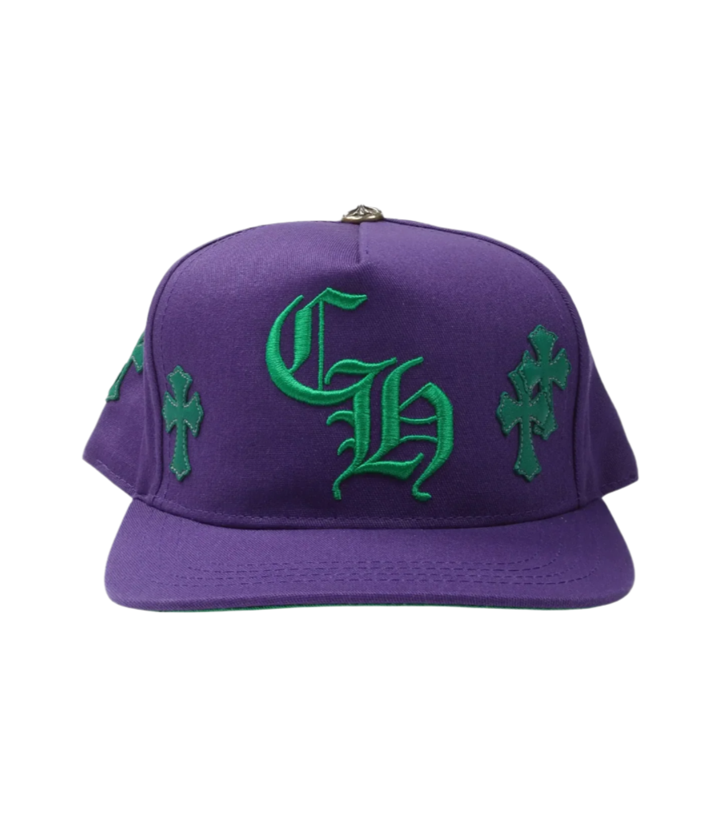 Chrome Hearts Cross Patch Trucker Cap Purple/Green