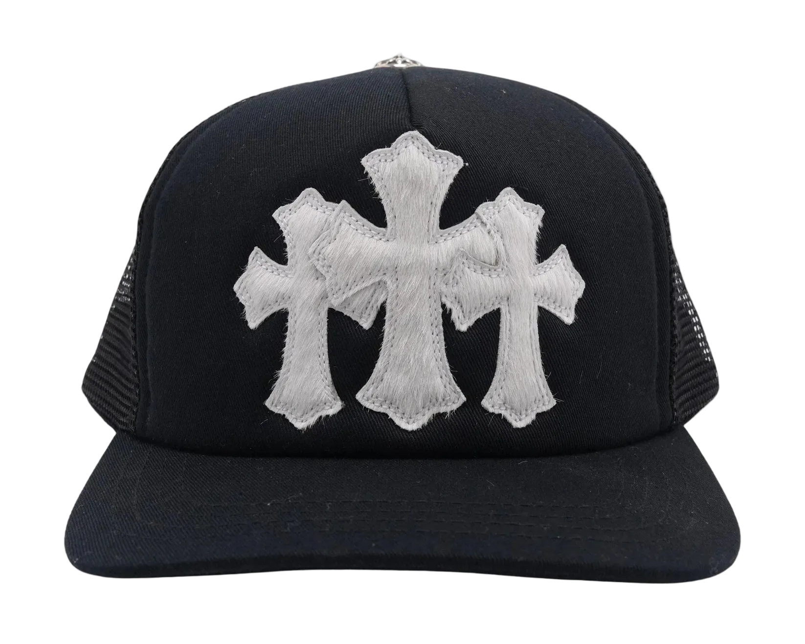 Pony Hair Cross Patch Trucker Hat