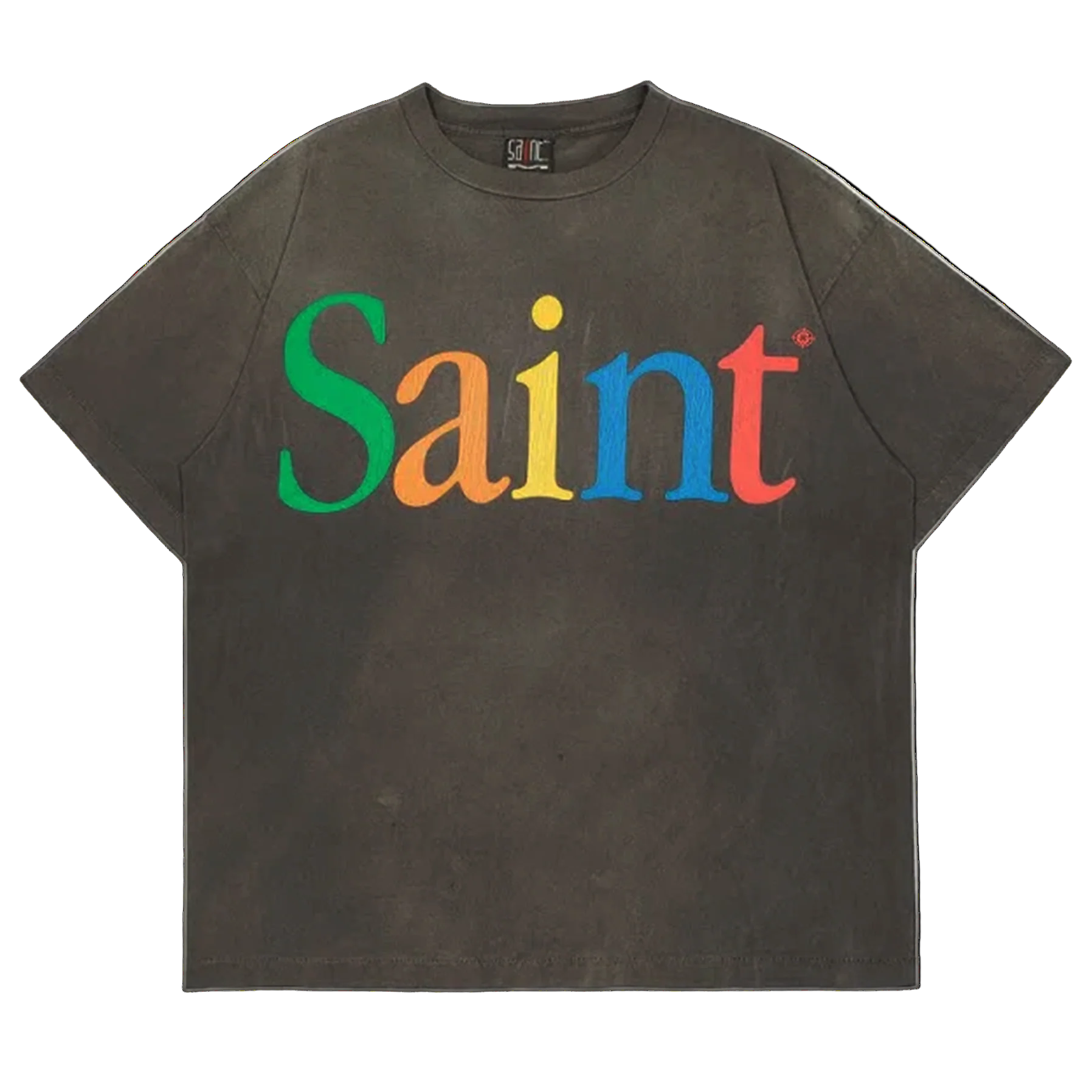 Colorful Rainbow Saint Tee 'Black'