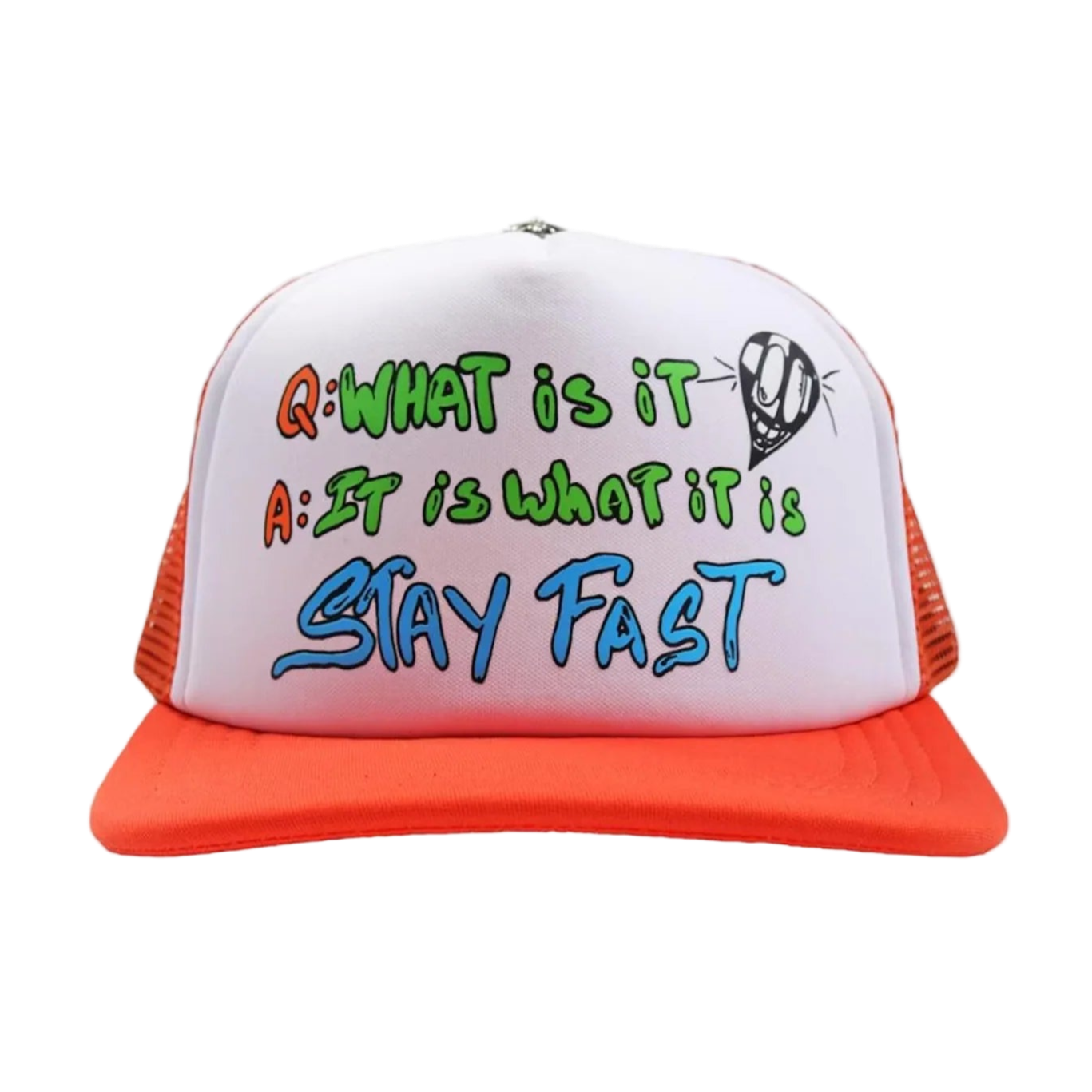 Matty Boy Sex Records It Is What It Is Trucker Hat Orange/White