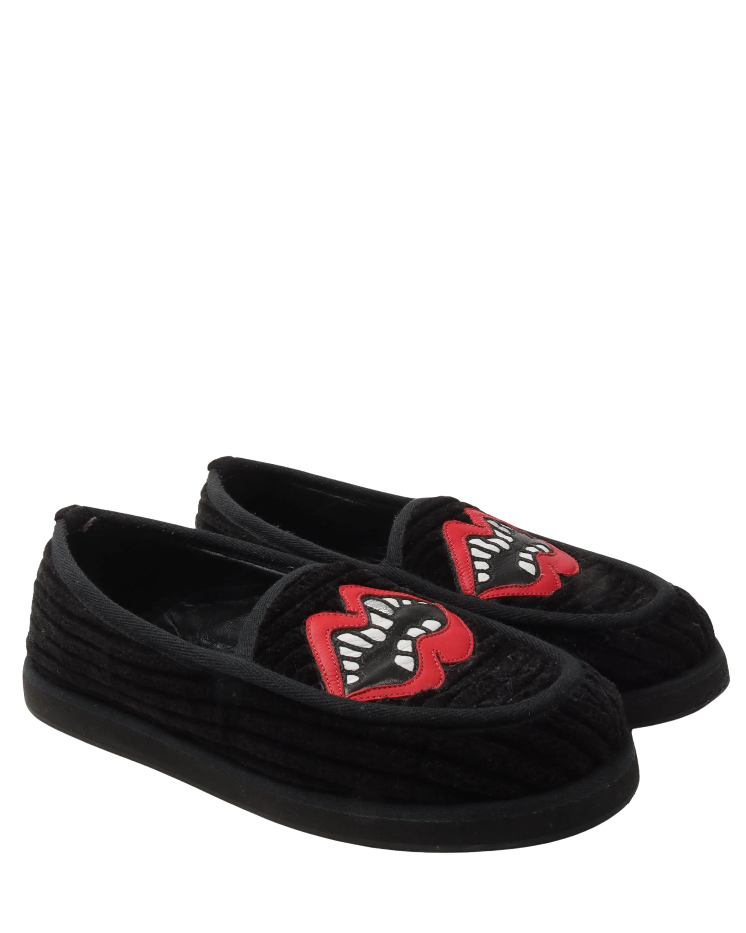 Chomper Patch Corduroy Slippers