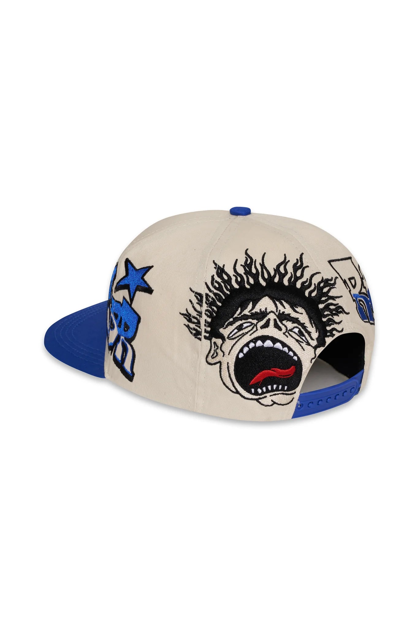 Records Snapback White/Blue