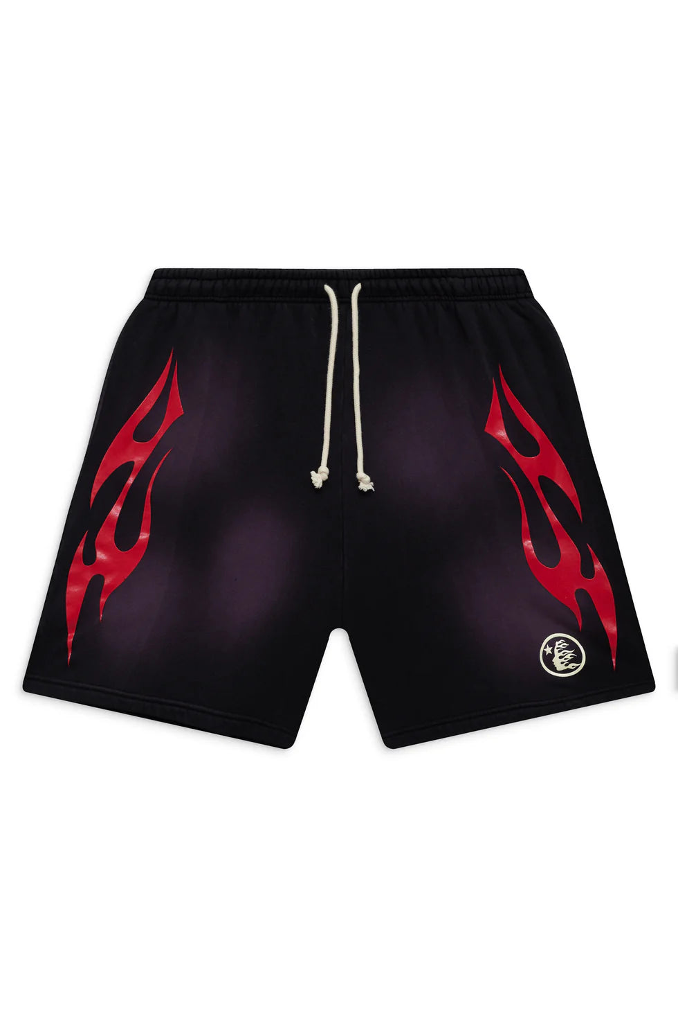 Flame Shorts Black/Red/Purple