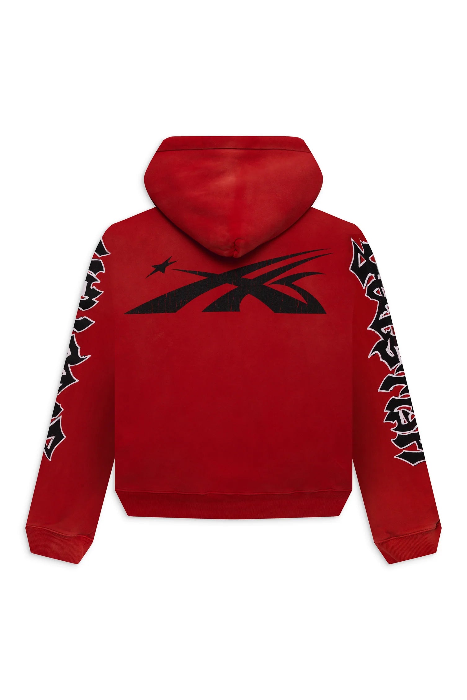 Halloween Skeleton Airbrush Hoodie Red