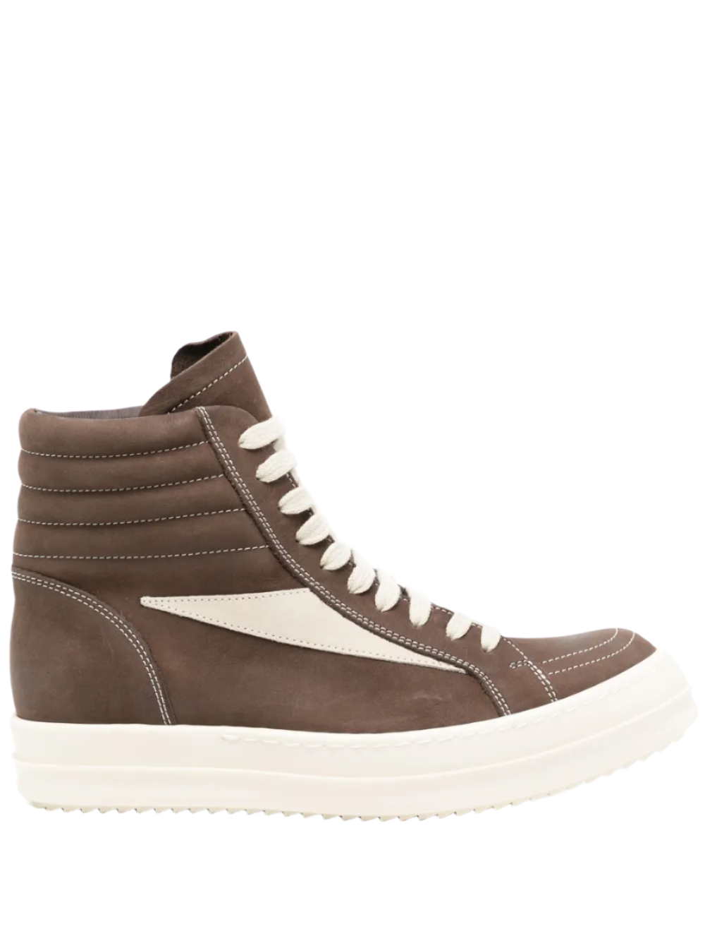 Brown Suede Hi-Top Sneakers