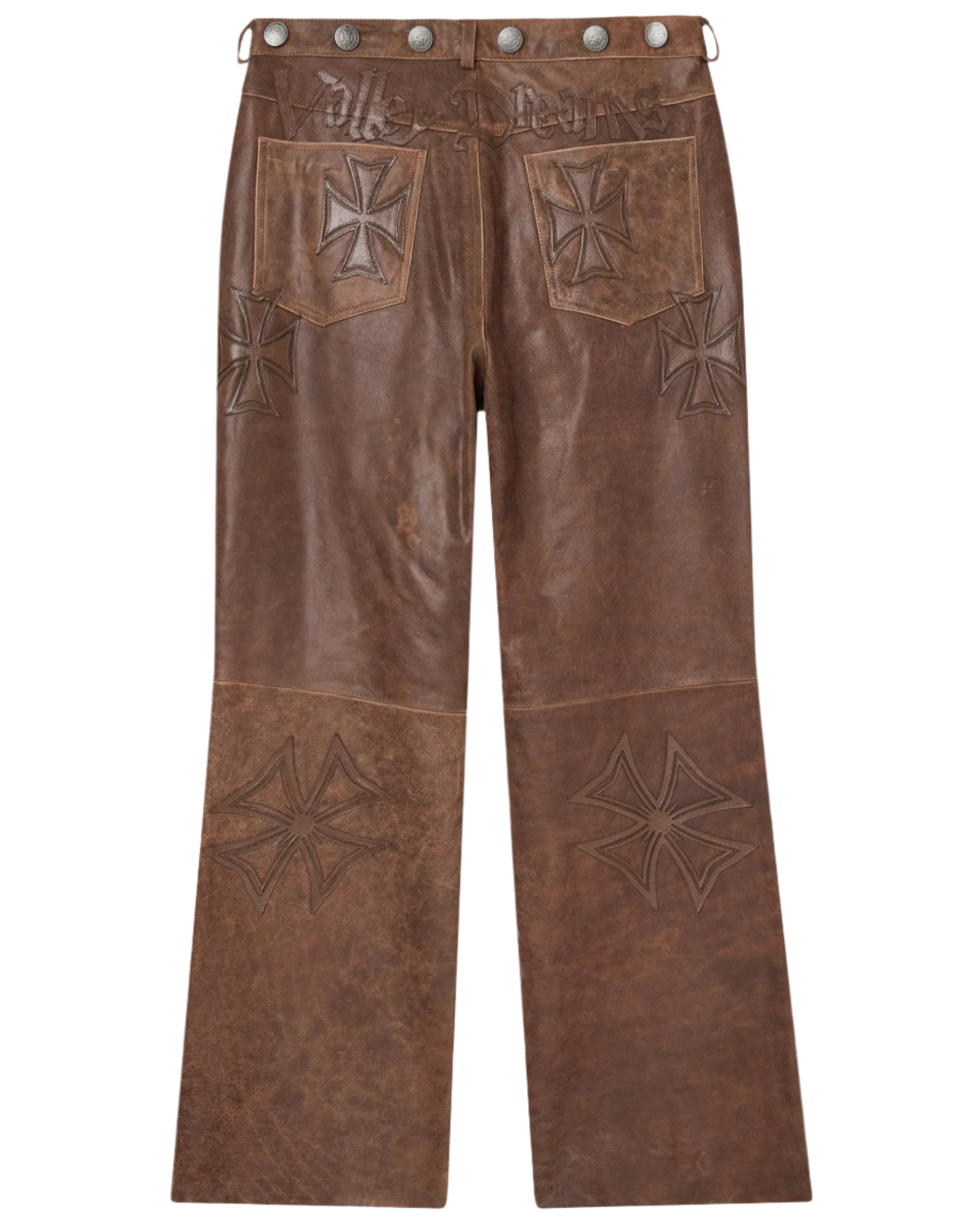 Tobacco Croxxx Leather Pants