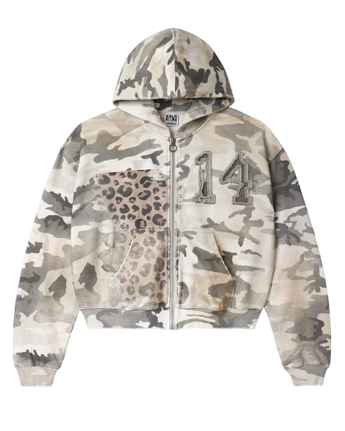Winter Camo Zip Up
