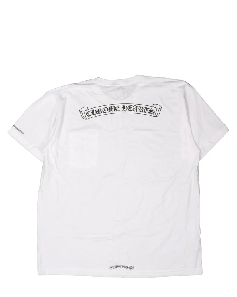 Scroll Logo White/Black Tee