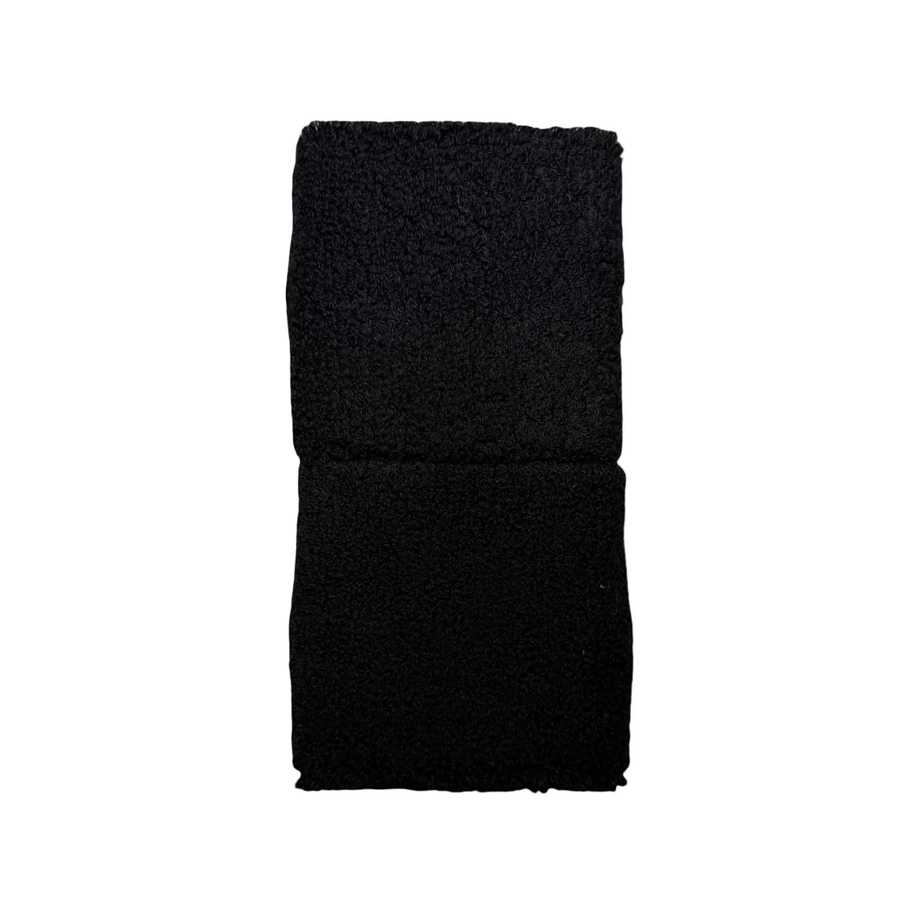 Pony Hair Cross Patch Sweatband Set Black White
