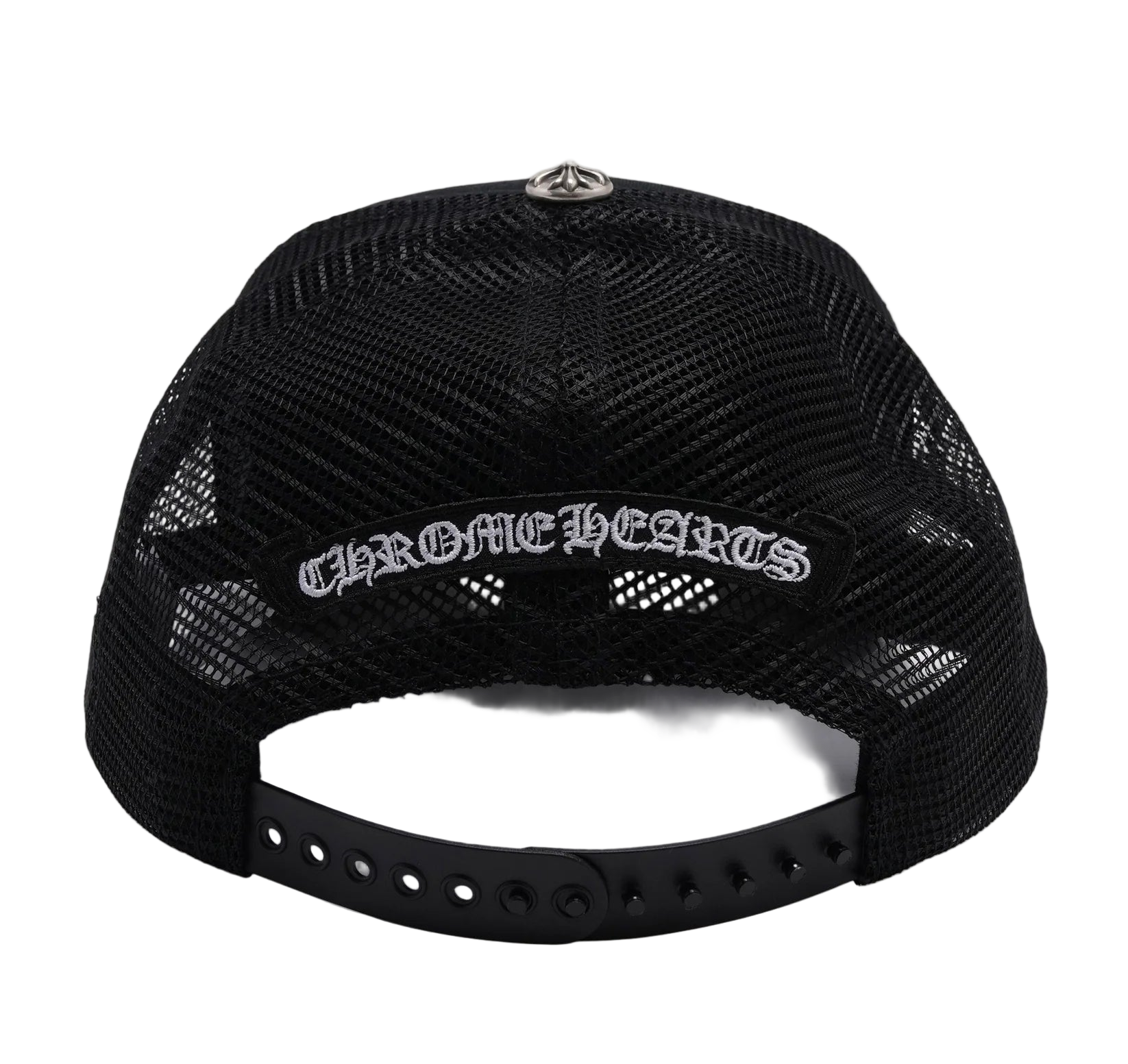 Camouflage Cemetery Triple Cross Patch Trucker Hat