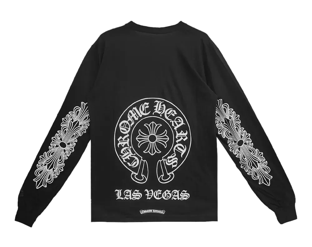Las Vegas horseshoe long-sleeve T-shirt
