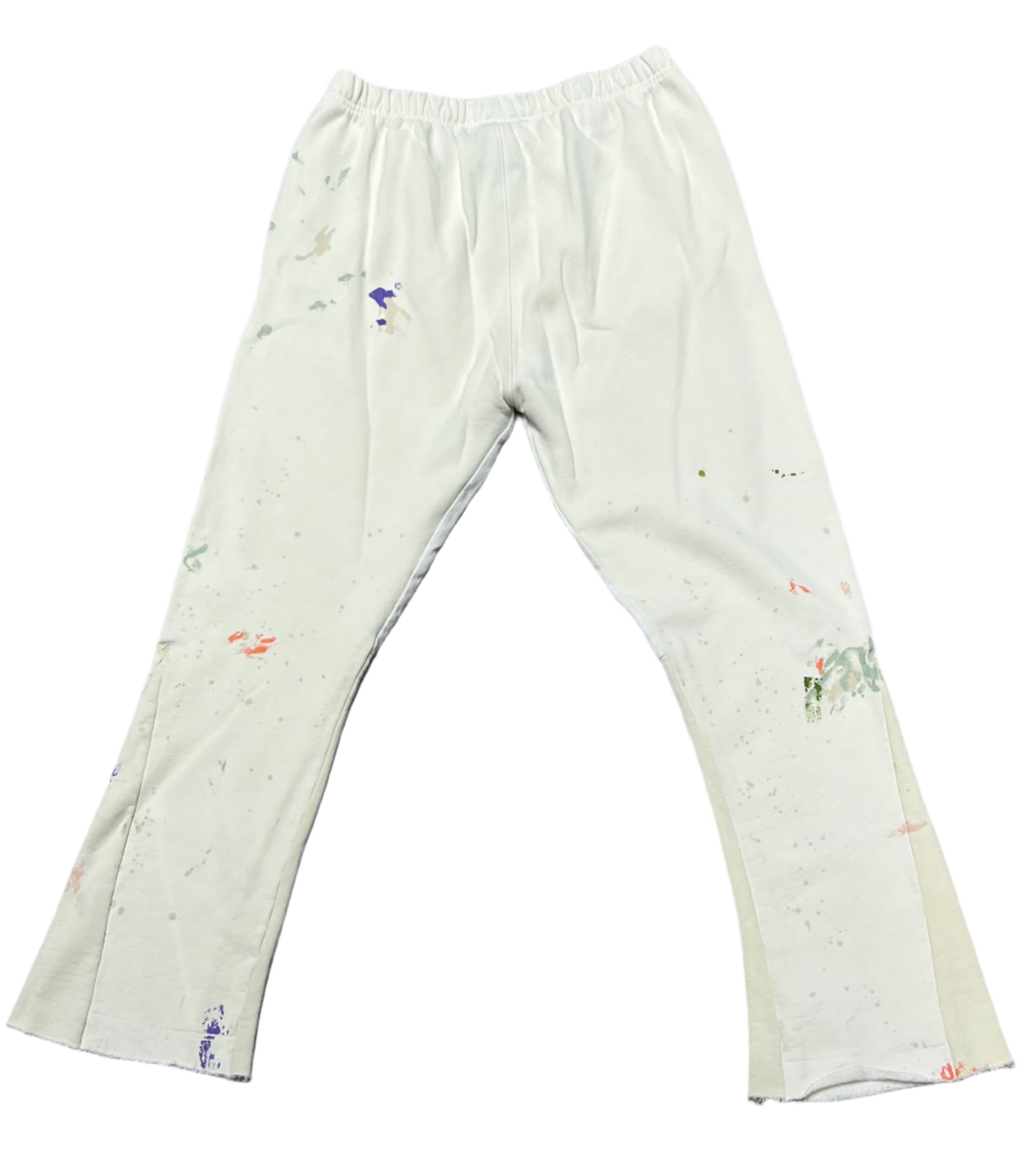 Painted Flare Cream Sweatpants