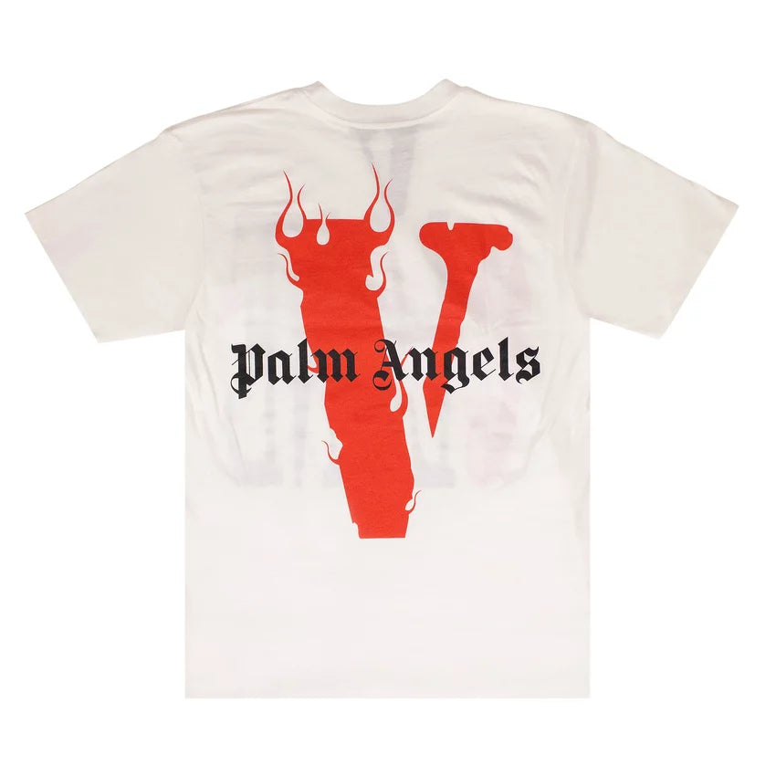 Vlone x Palm Angels Logo T-Shirt White/Red