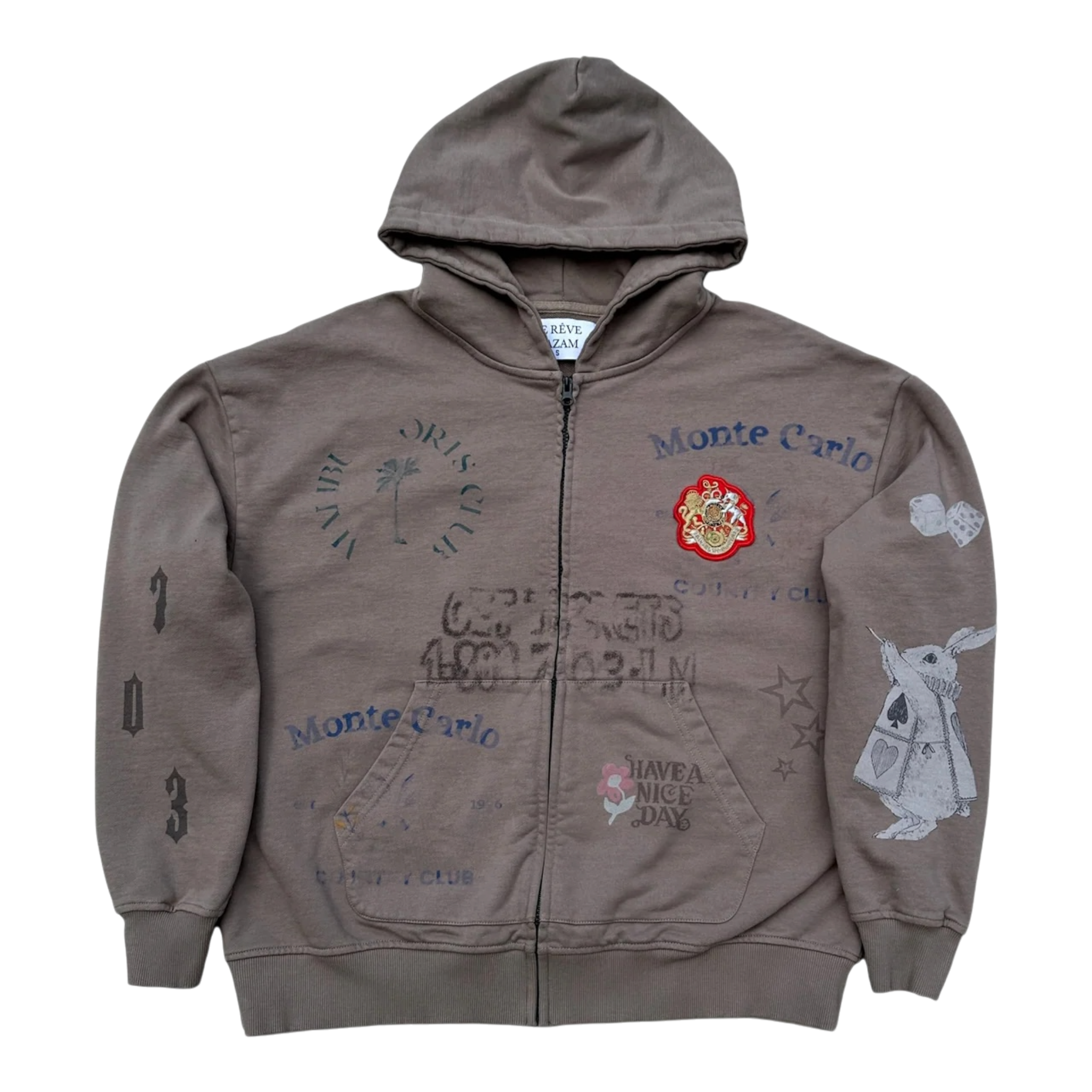 Monaco zip up hoodie