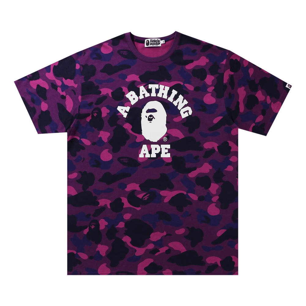 Color Camo College Tee Purple