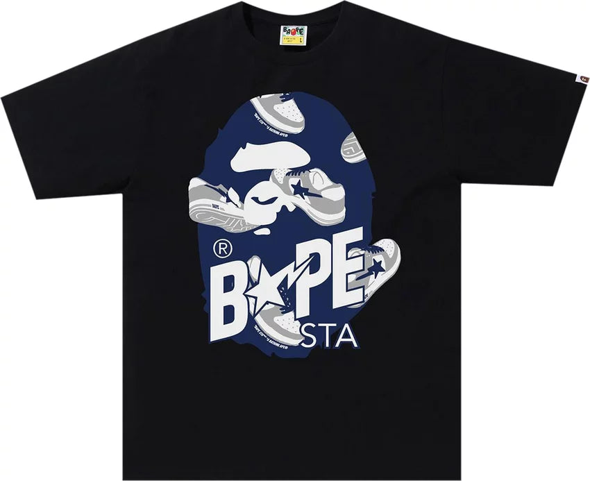 Random Bape Sta Ape Head Tee Black/Navy