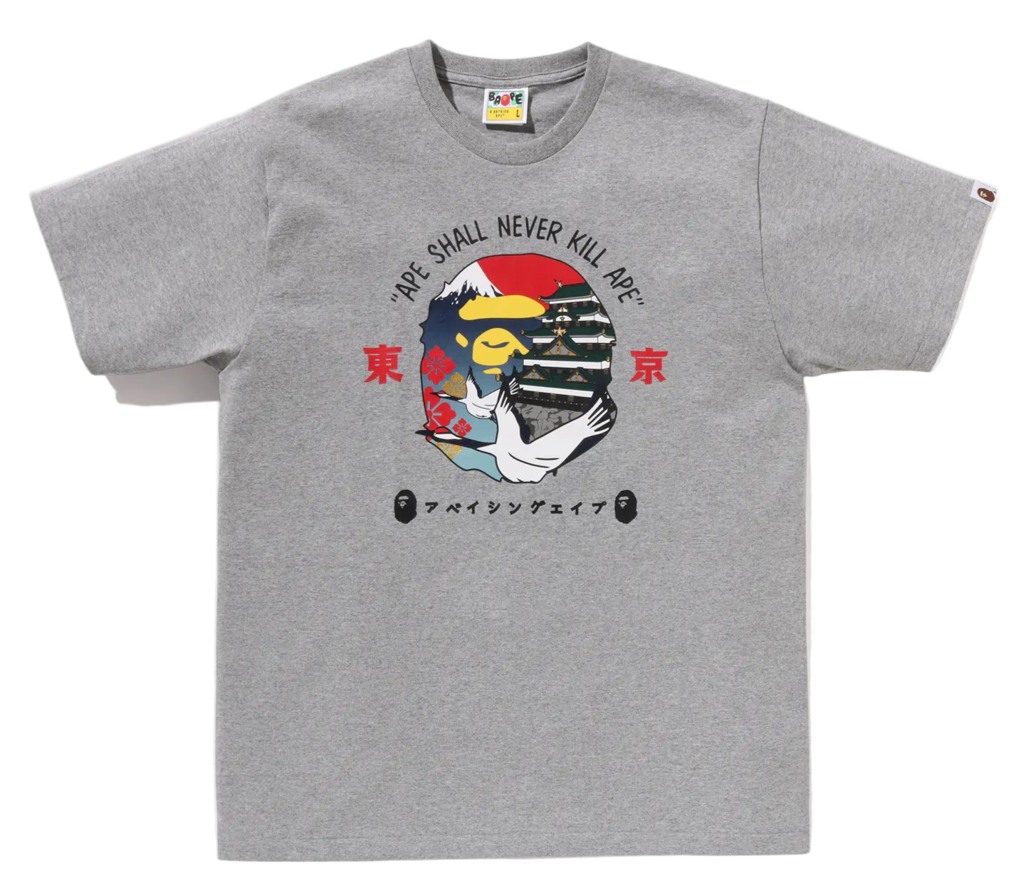Tokyo Ape Head Tee #1 Gray