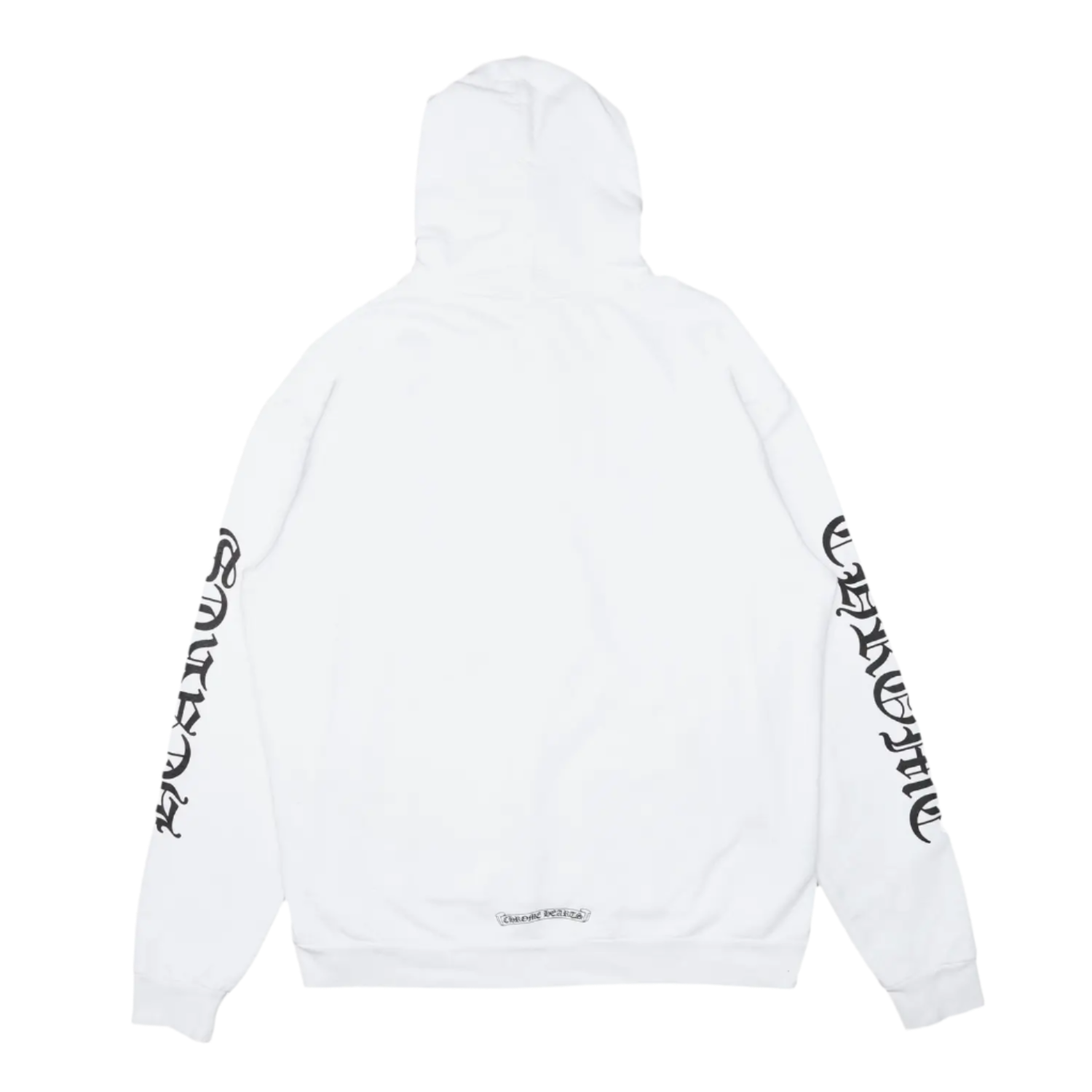 Vertical Logo Hooded Sweatshirt White Black
