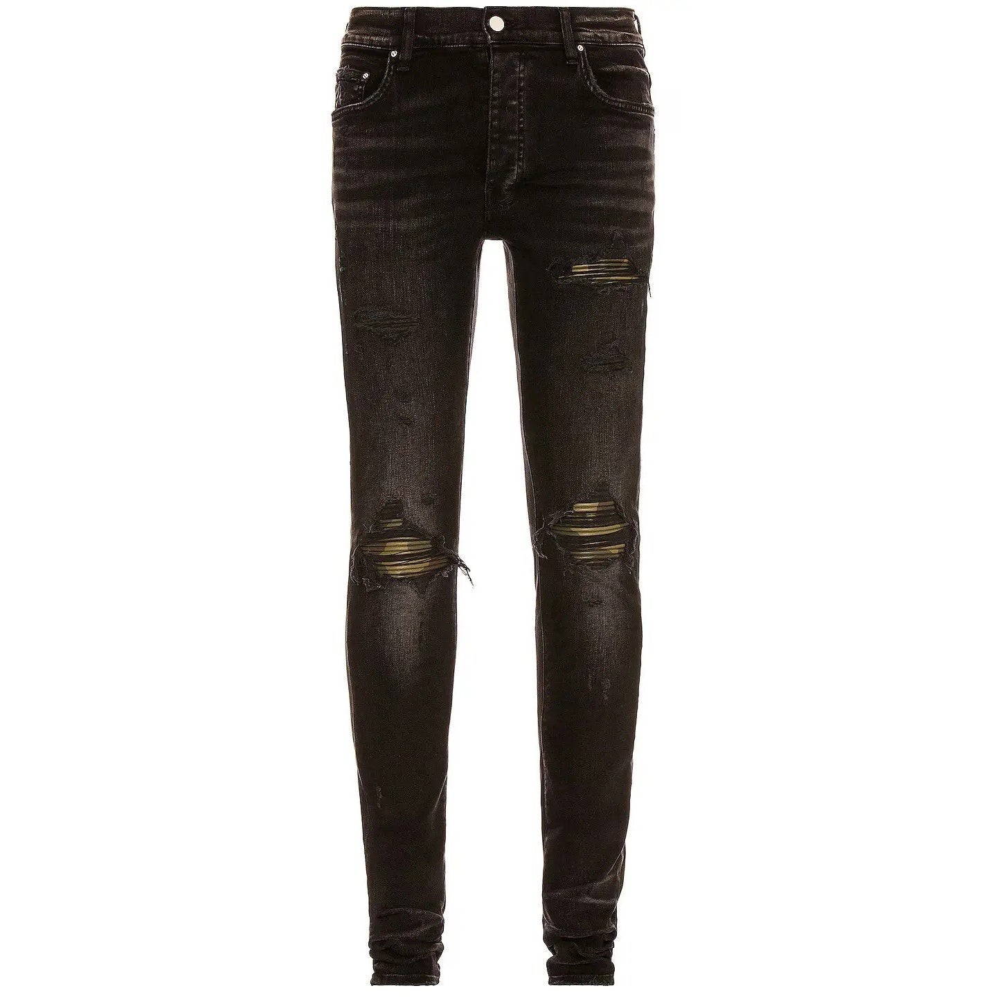 Leather Camo MX1 Jean Aged Black