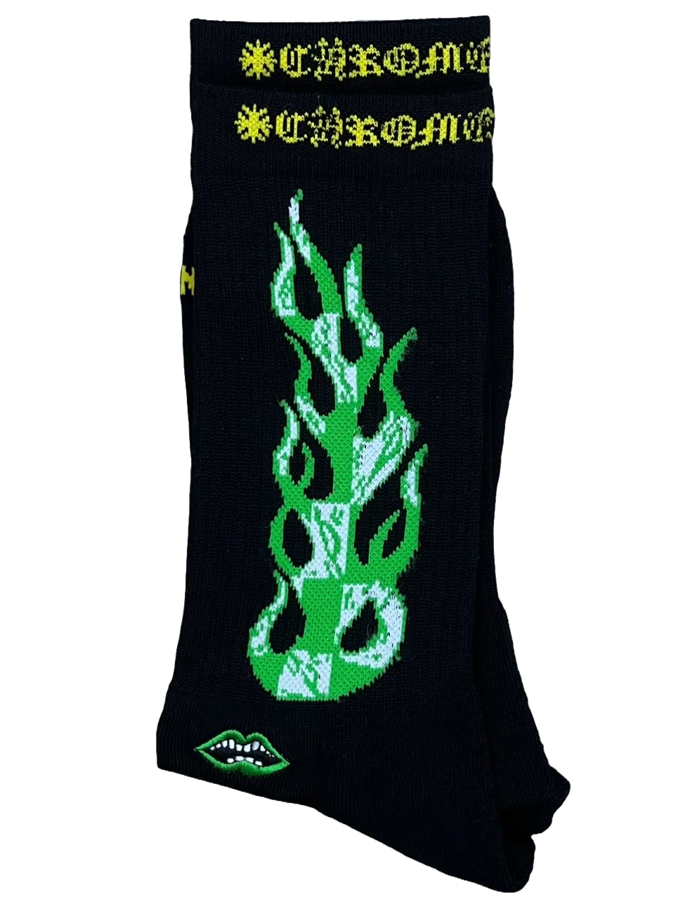 Matty Boy Flame Sock Black/Green