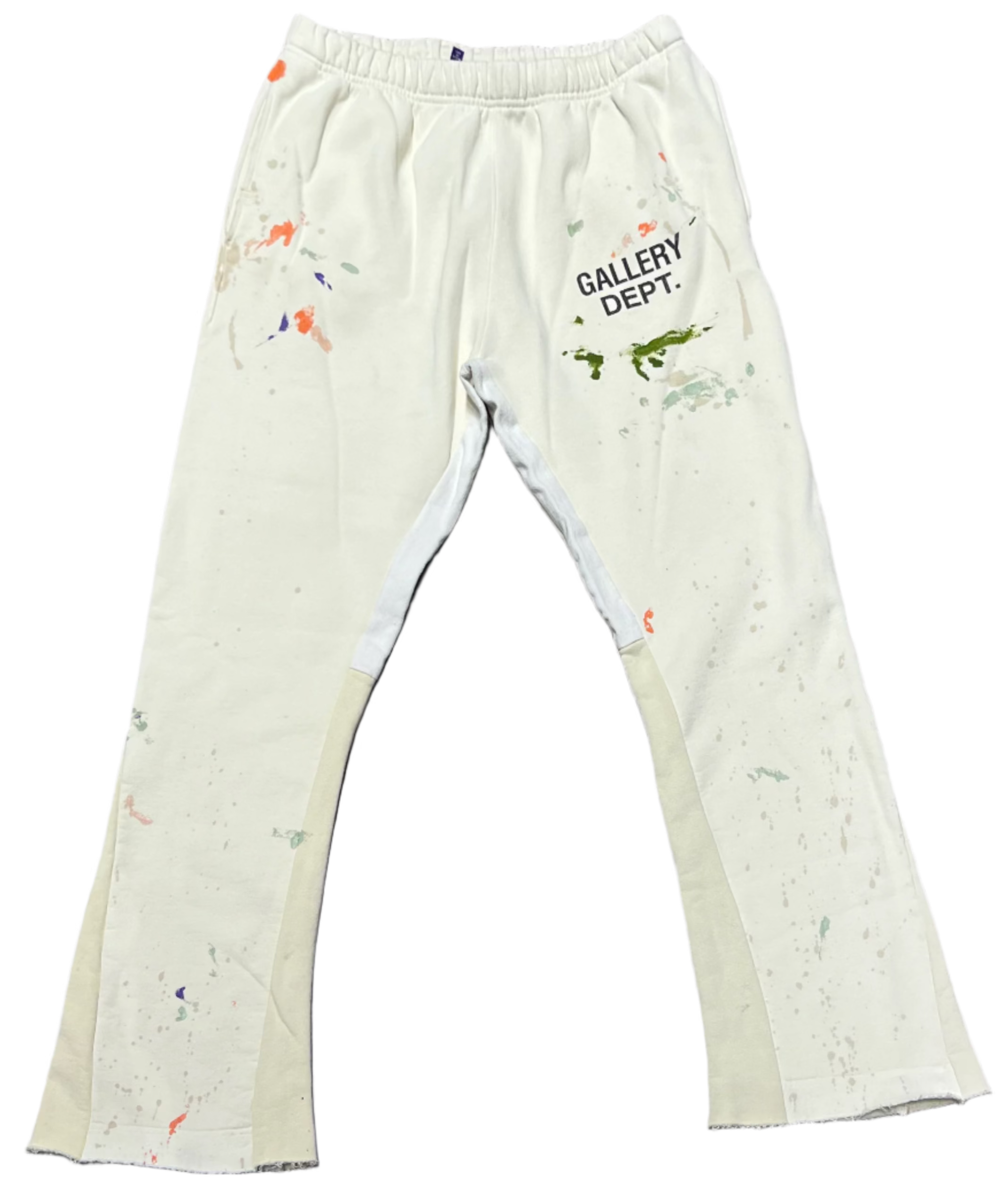 Painted Flare Cream Sweatpants