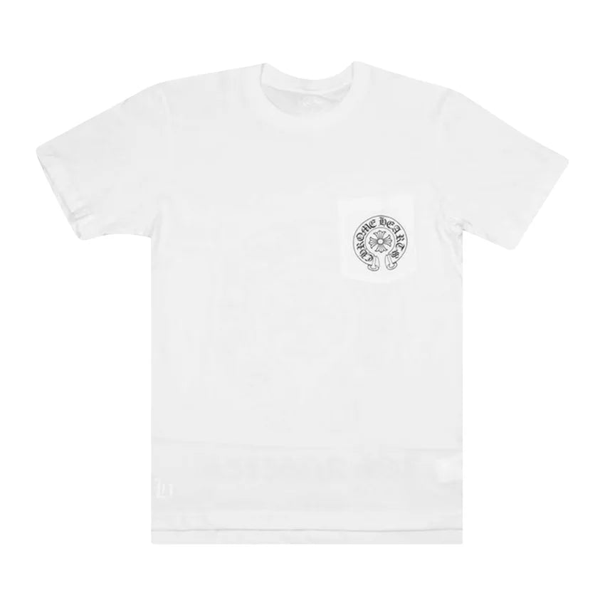 Horseshoe Logo Pocket T-Shirt White