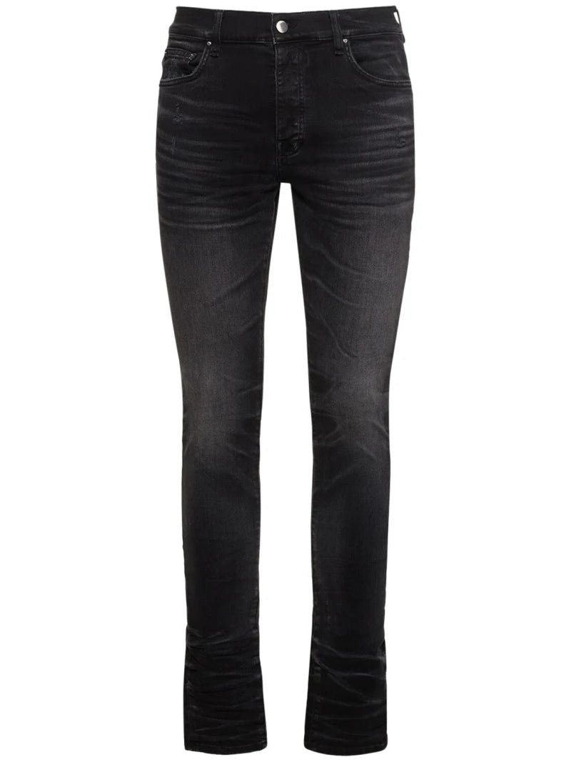 Aged Black Stack Jeans