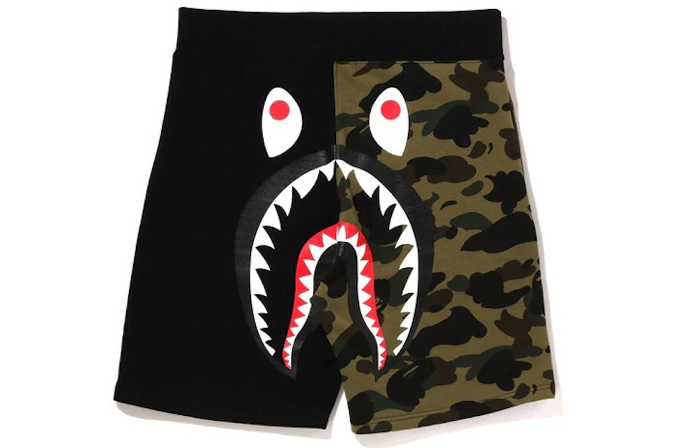 1st Camo Shark Sweat Shorts Black/Green