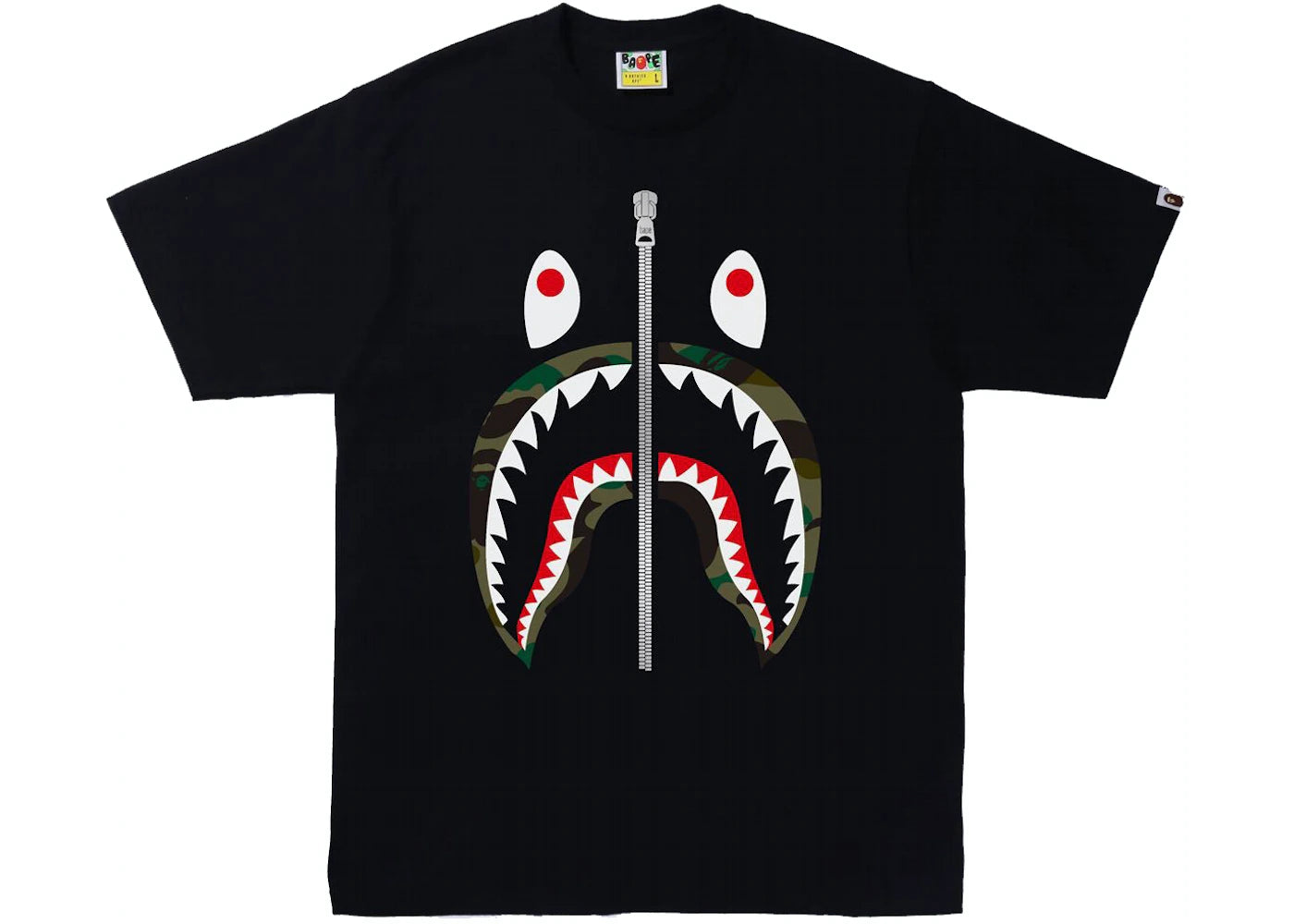 1st Camo Shark Tee (SS22) Black/Green