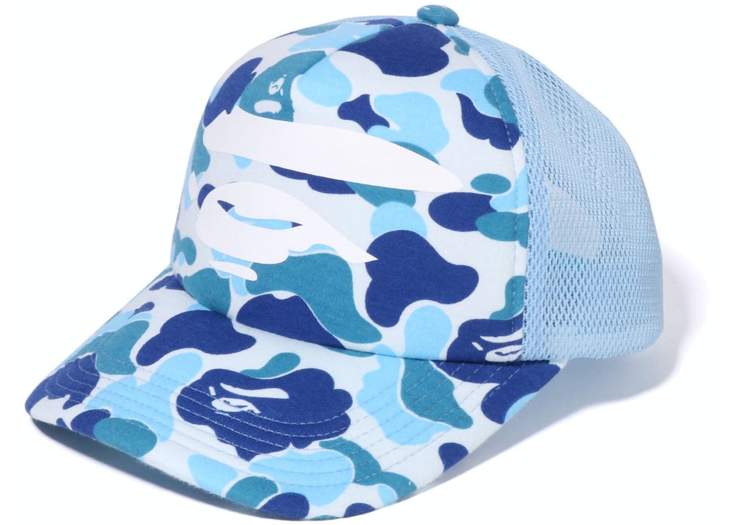 ABC Camo Ape Face Mesh Cap Blue