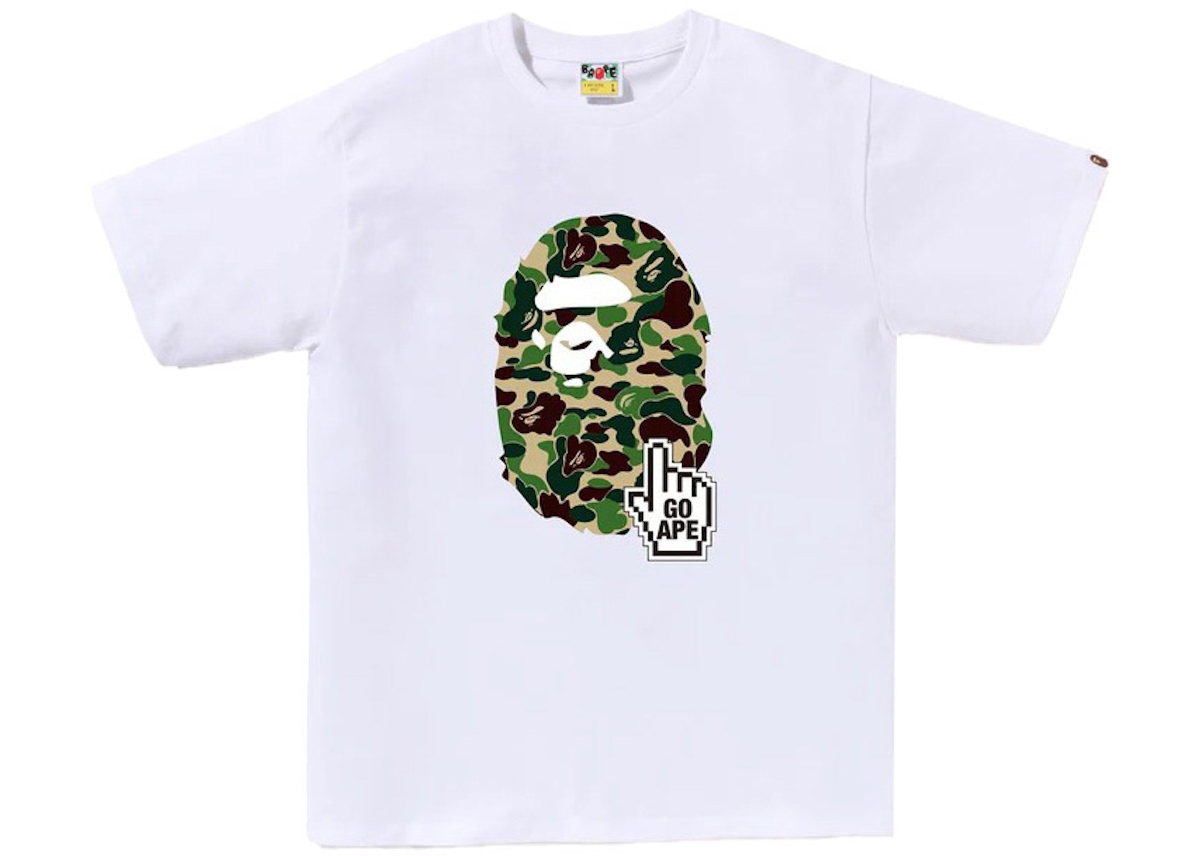 ABC Camo Head Online Tee White/Green