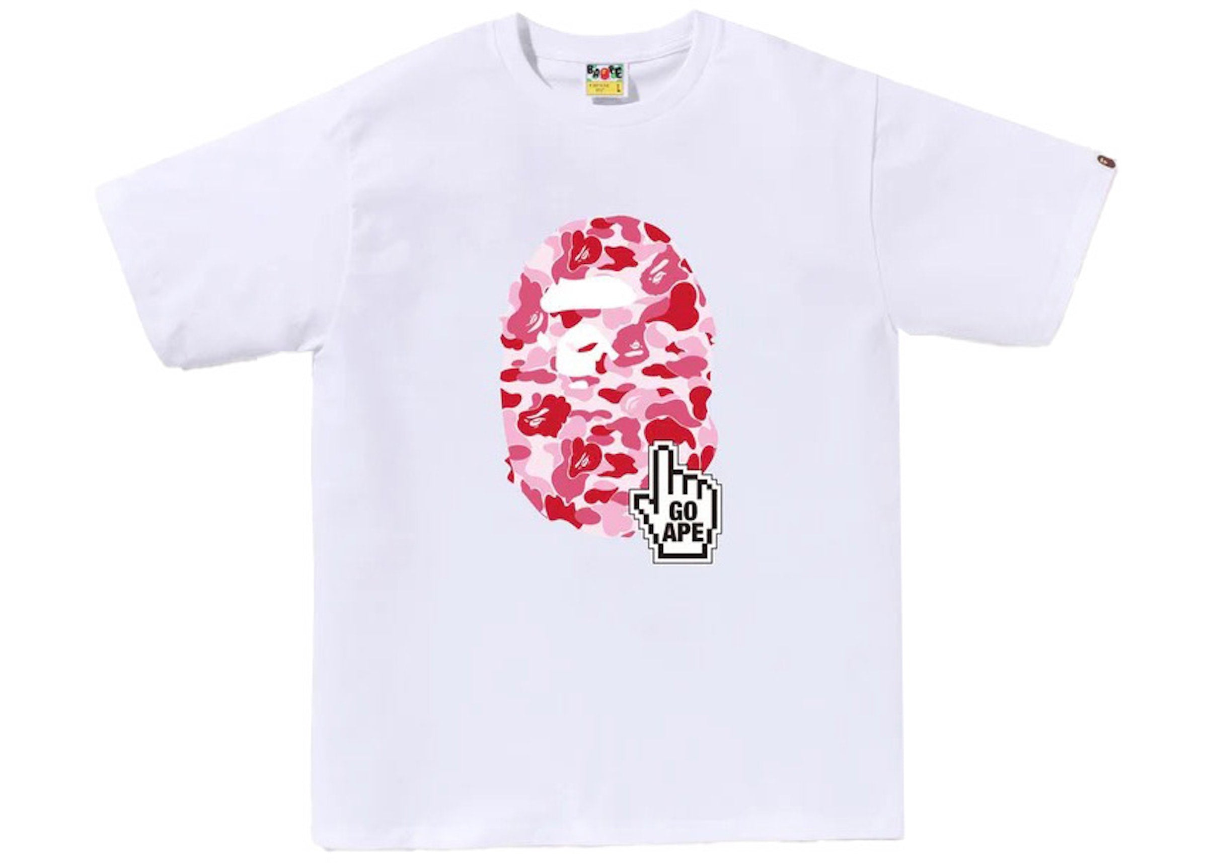 ABC Camo Head Online Tee White/Pink