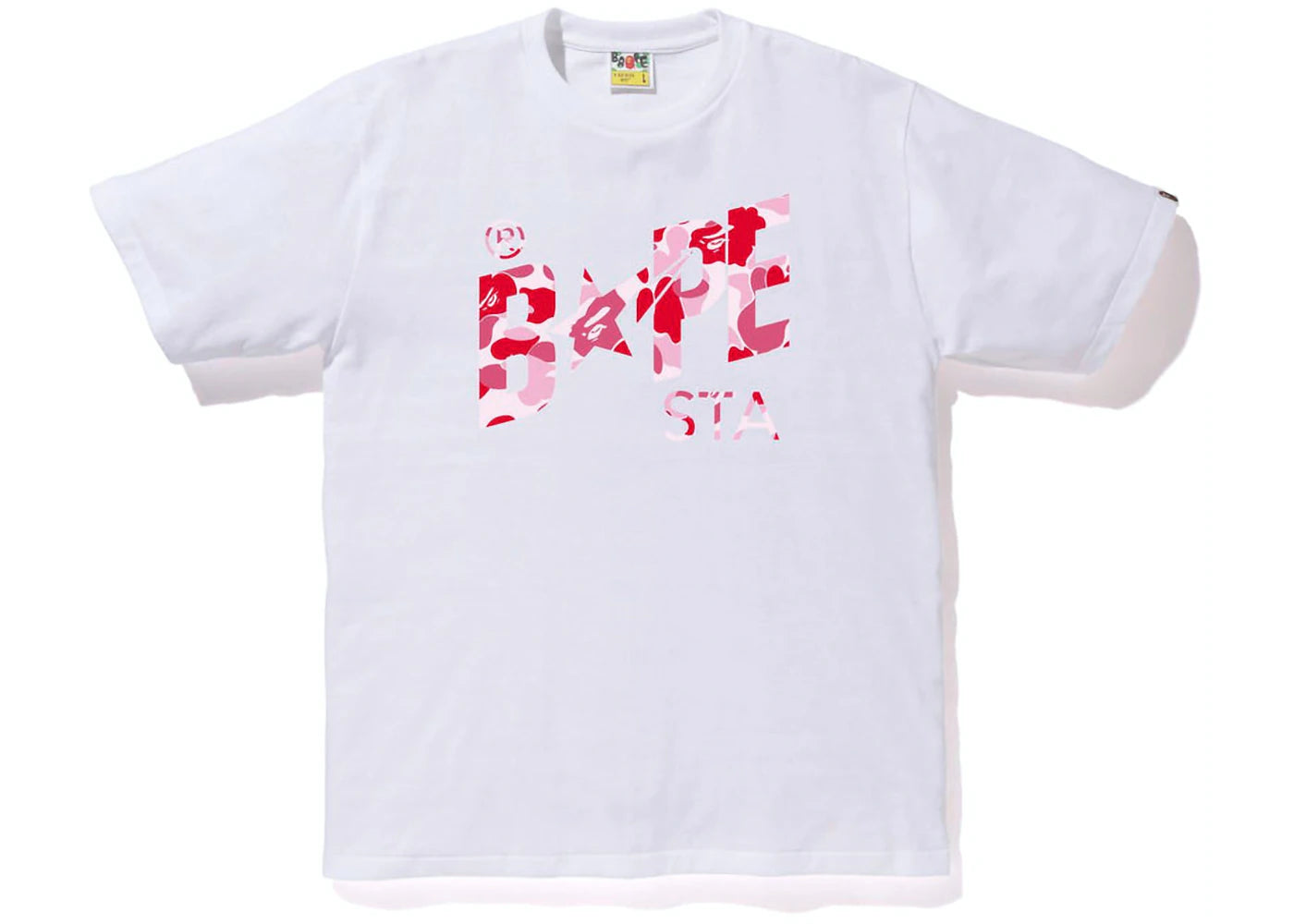 ABC Camo Sta Logo Tee White/Pink