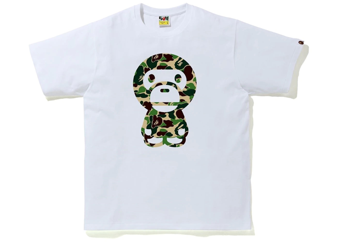 ABC Camo Big Baby Milo Tee White/Green