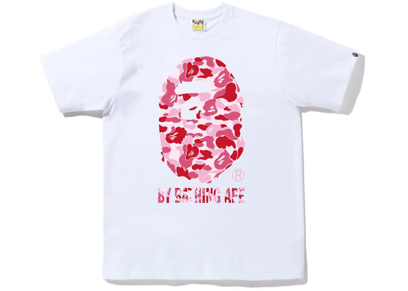 ABC Camo By Bathing Ape Tee White Pink