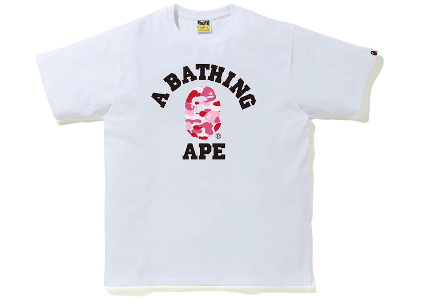 ABC Camo College Tee White/Pink