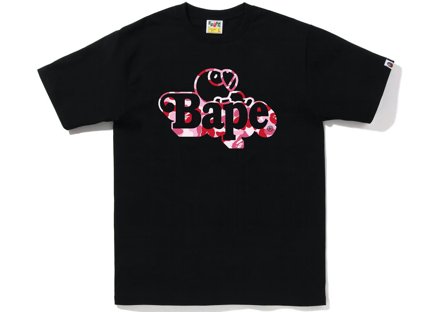 ABC Camo Milo on Bape Tee Black/Pink