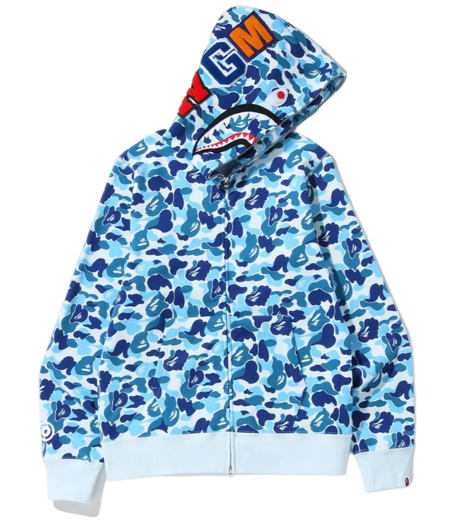 ABC Camo Shark Full Zip Hoodie (SS23) Blue