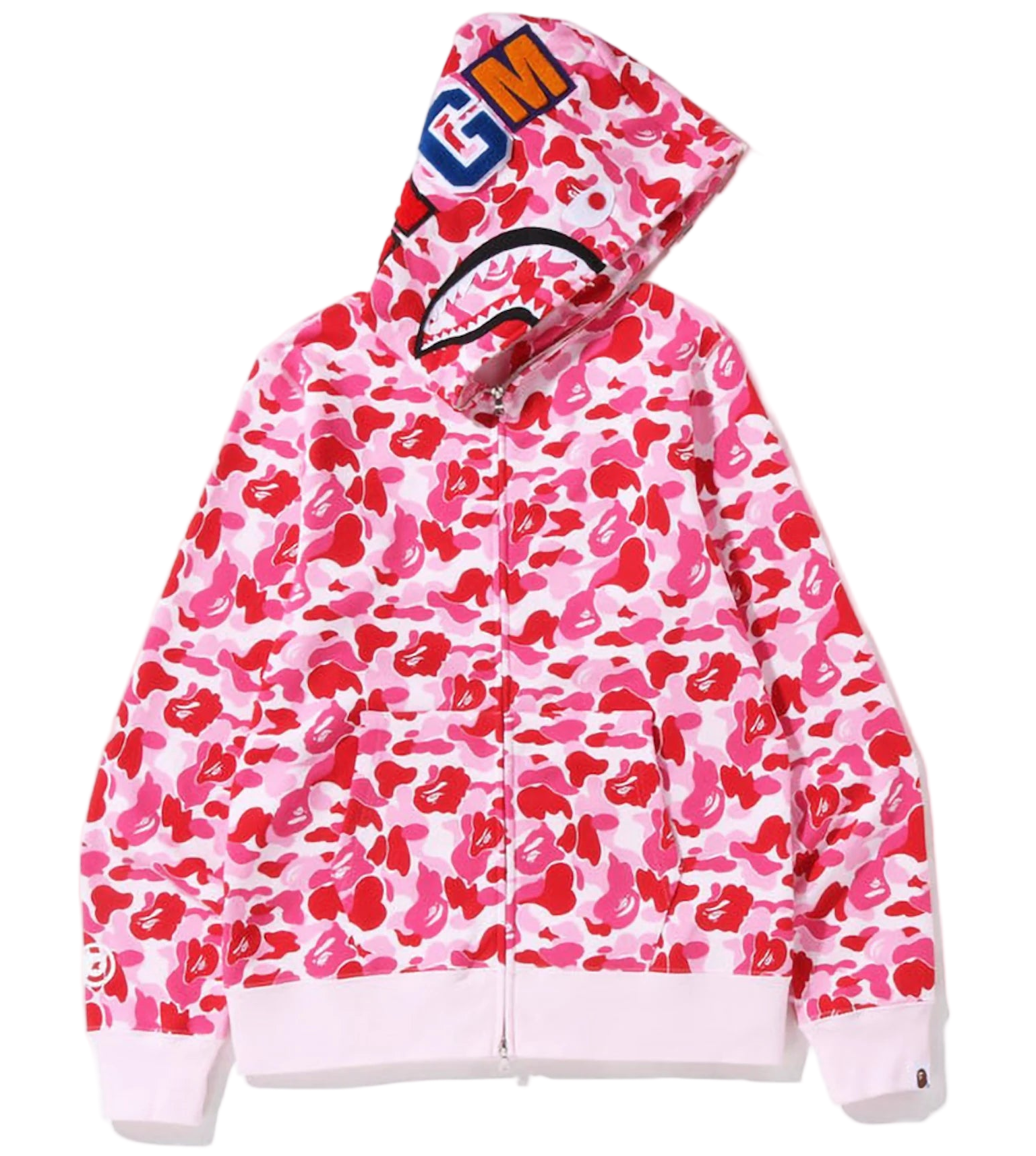 ABC Camo Shark Full Zip Hoodie (SS23) Pink