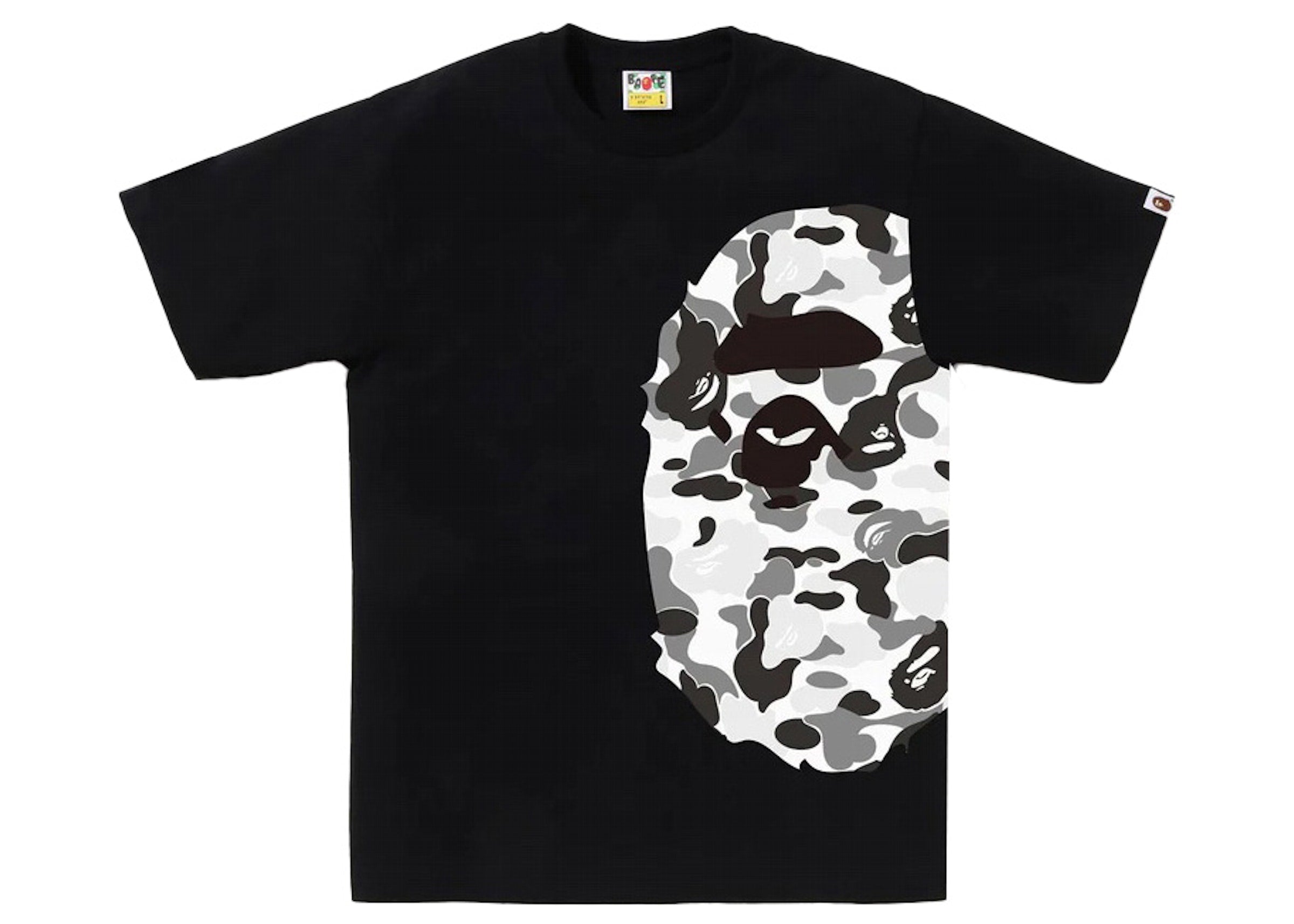 ABC Camo Side Big Ape Head Tee Black/Grey