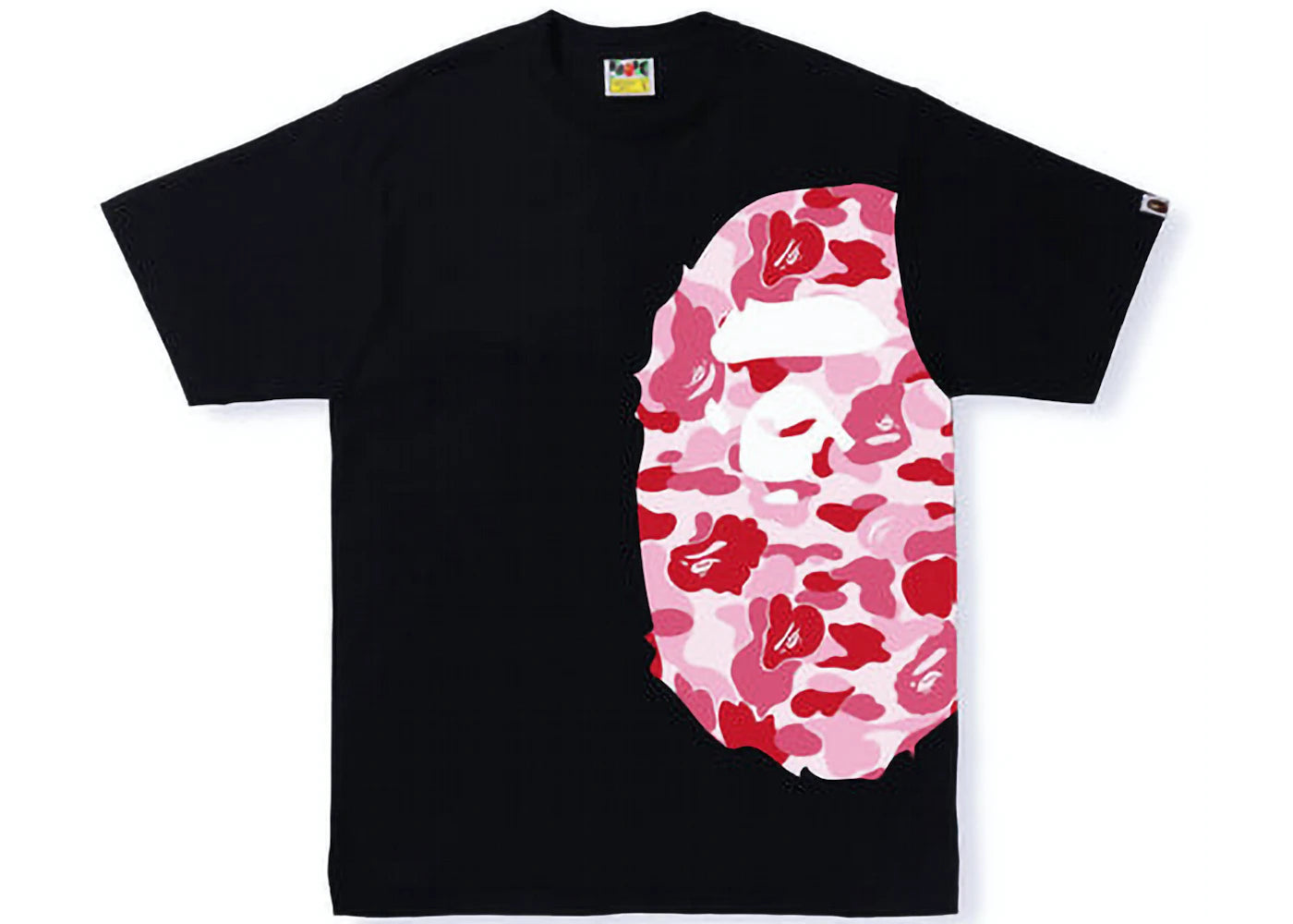 ABC Camo Side Big Ape Head Tee Black Pink