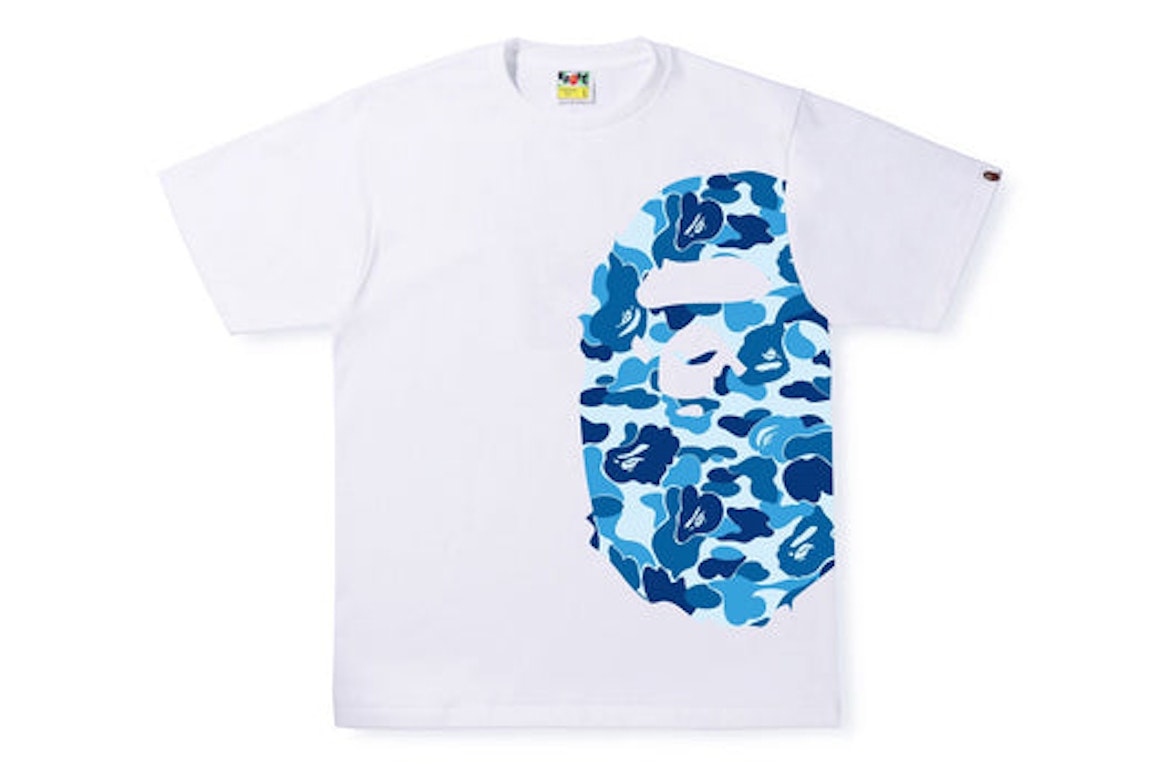 ABC Camo Side Big Ape Head Tee White/Blue