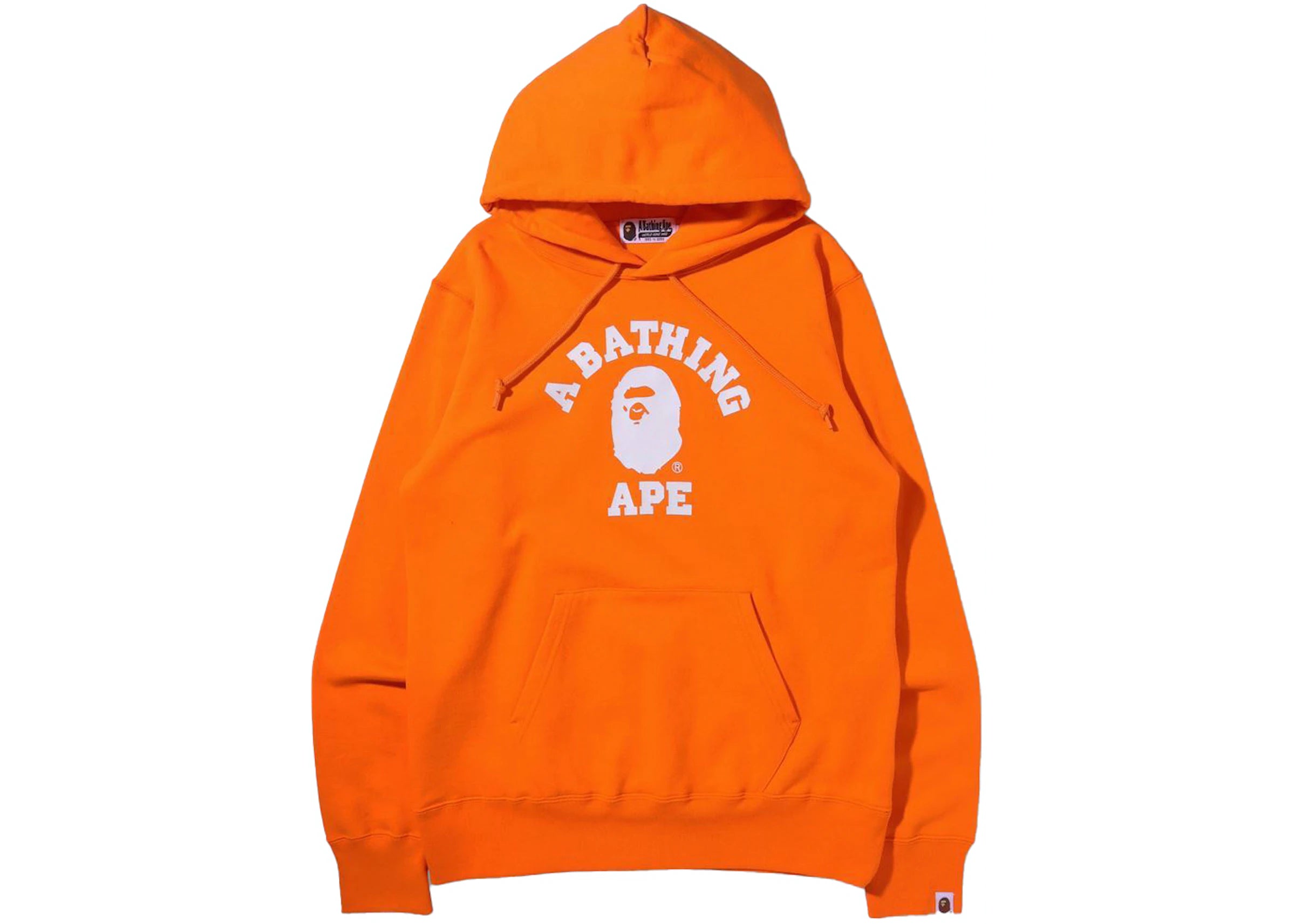 College Pullover Hoodie Orange
