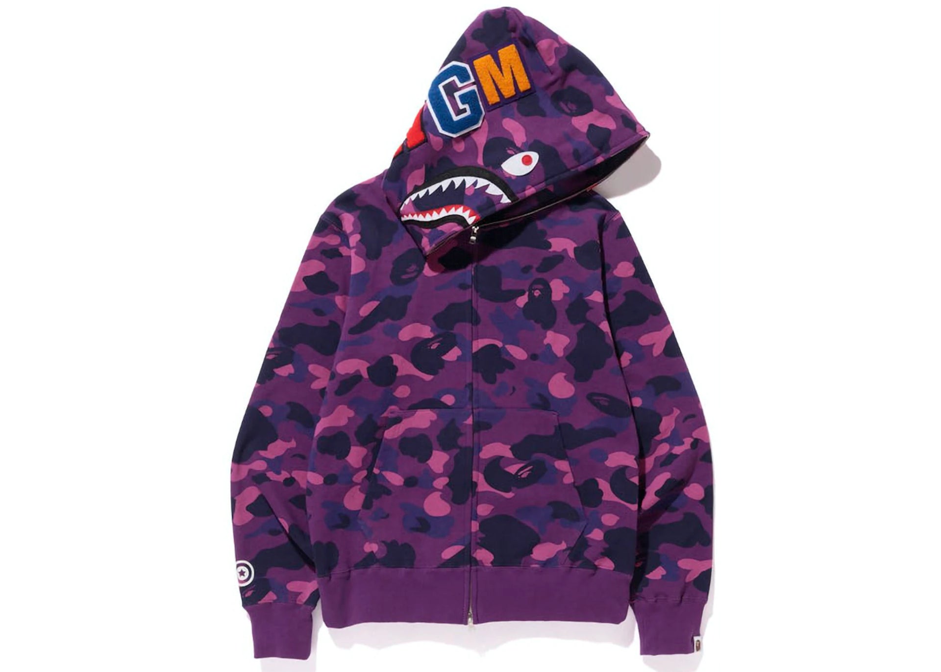 BAPE CAMO SHARK HOODIE ハーフ L Color Camo Shark Full Zip Hoodie (SS23) Purple – Grandeur
