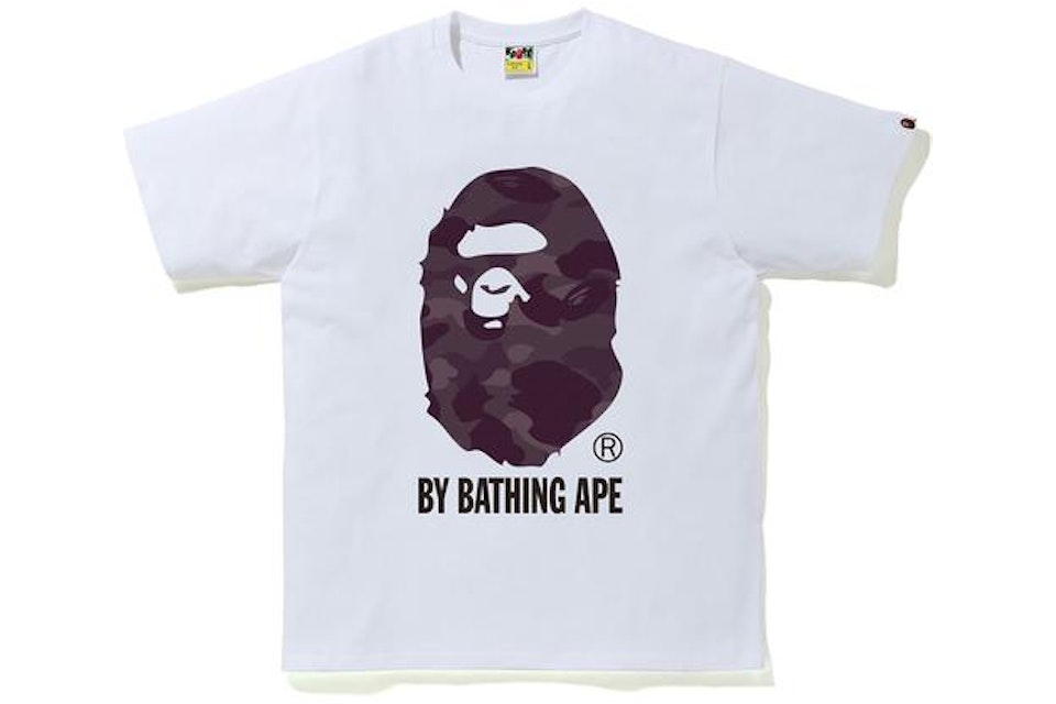 Color Camo By Bathing Ape Tee White/Burgundy