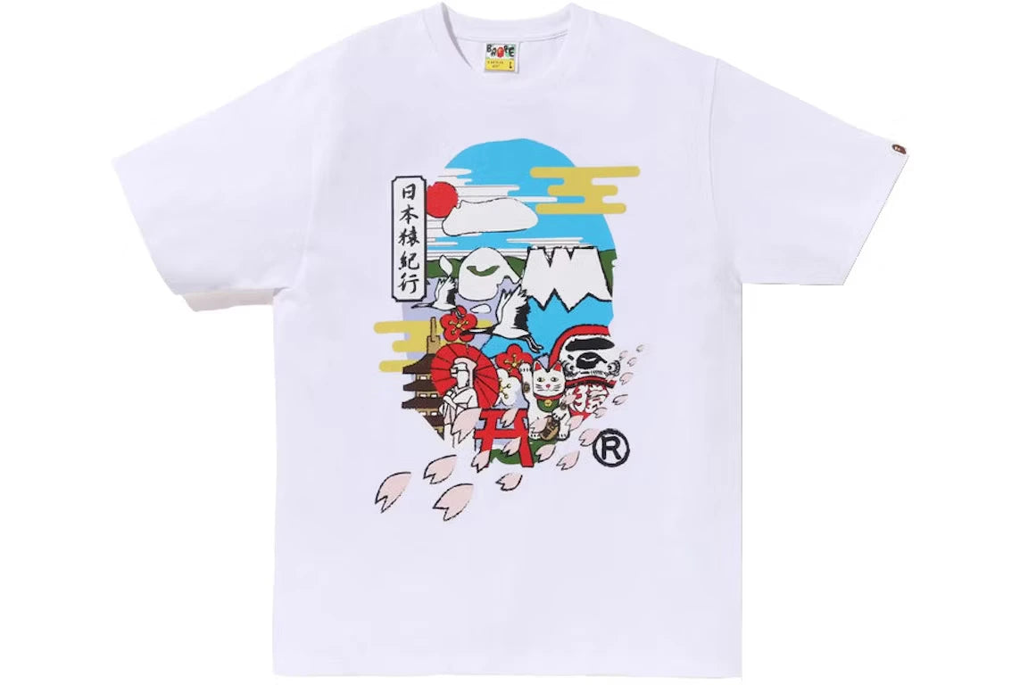 Japan Culture Ape Head Tee White