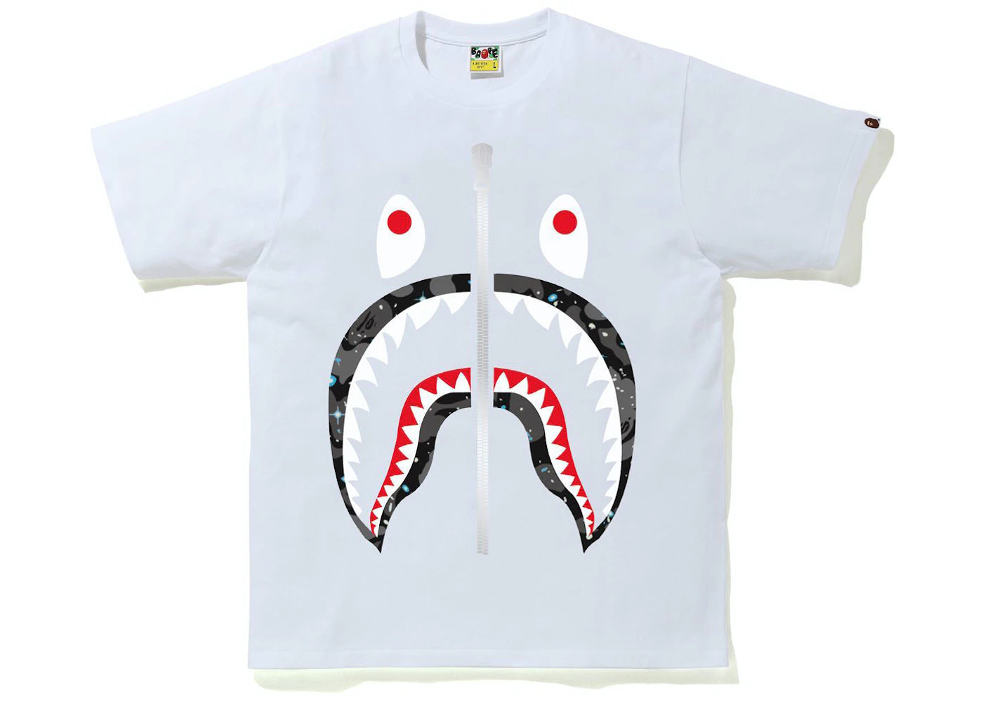 Space Camo Shark Tee (SS21) White