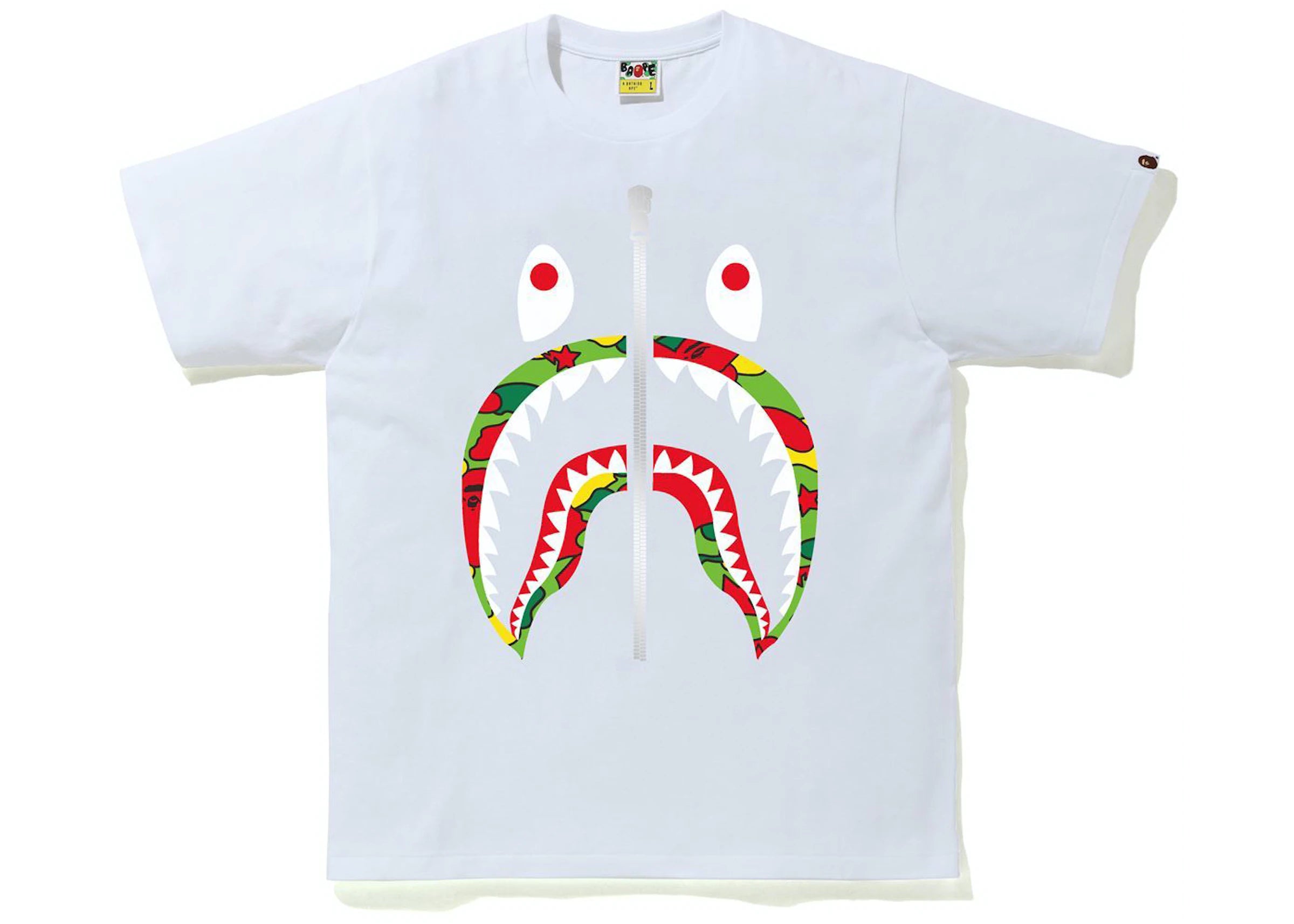 Sta Camo Shark Tee White/Multi