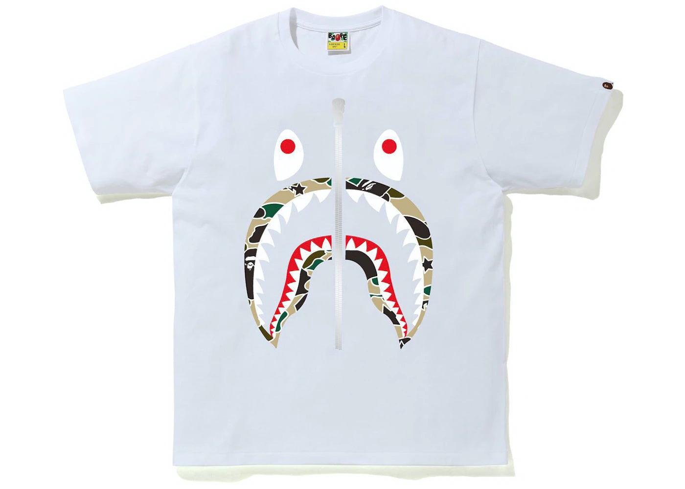 Sta Camo Shark Tee White/Yellow