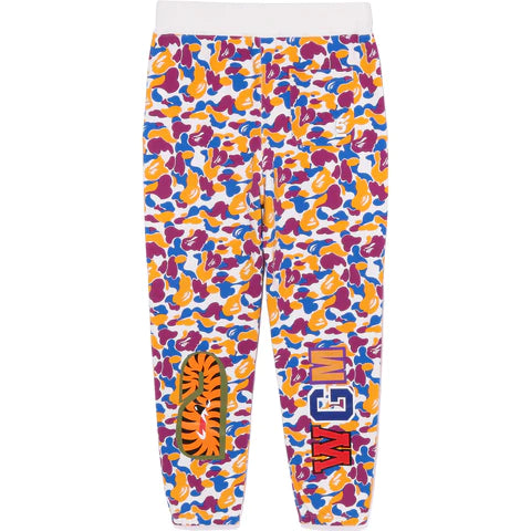 LA Store 5th Anniversary LA Camo Shark Sweatpants Purple Yellow Blue